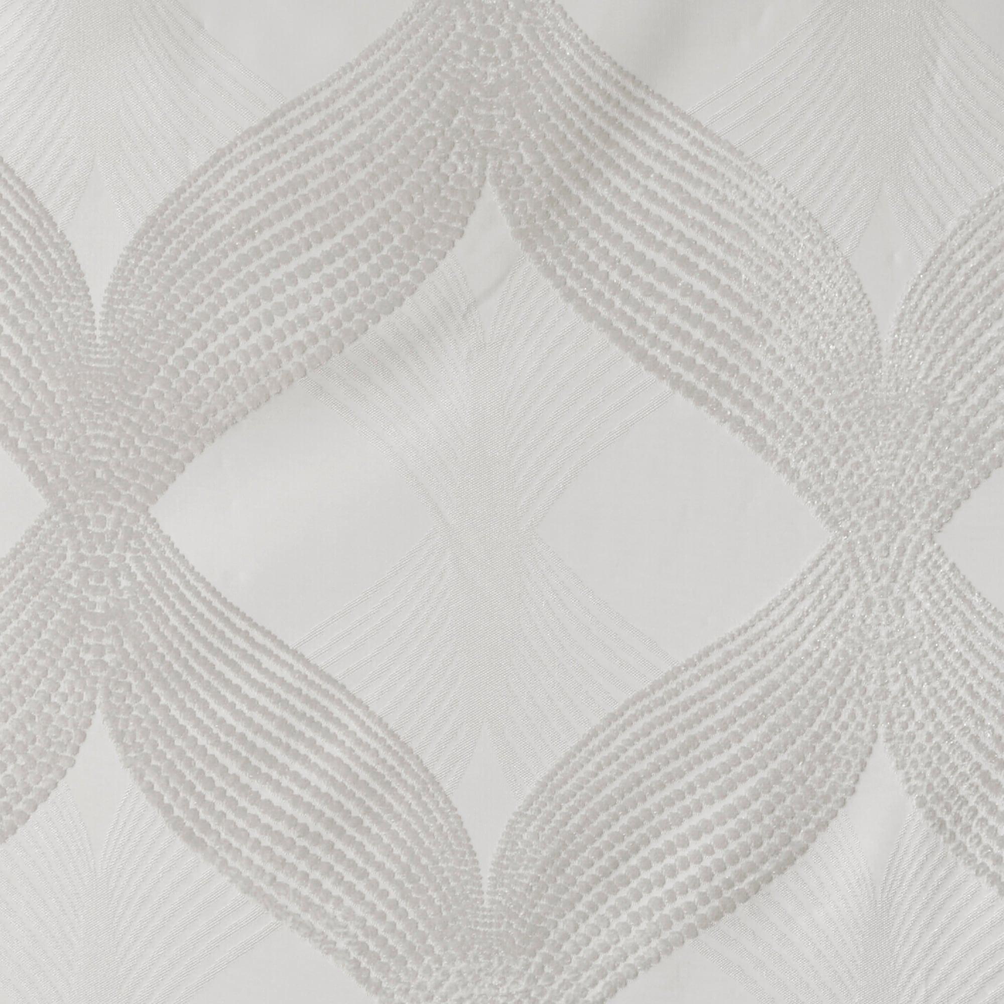 Madison Park Bentley Ogee Knitted Jacquard Geometric Total Blackout Single Curtain Panel