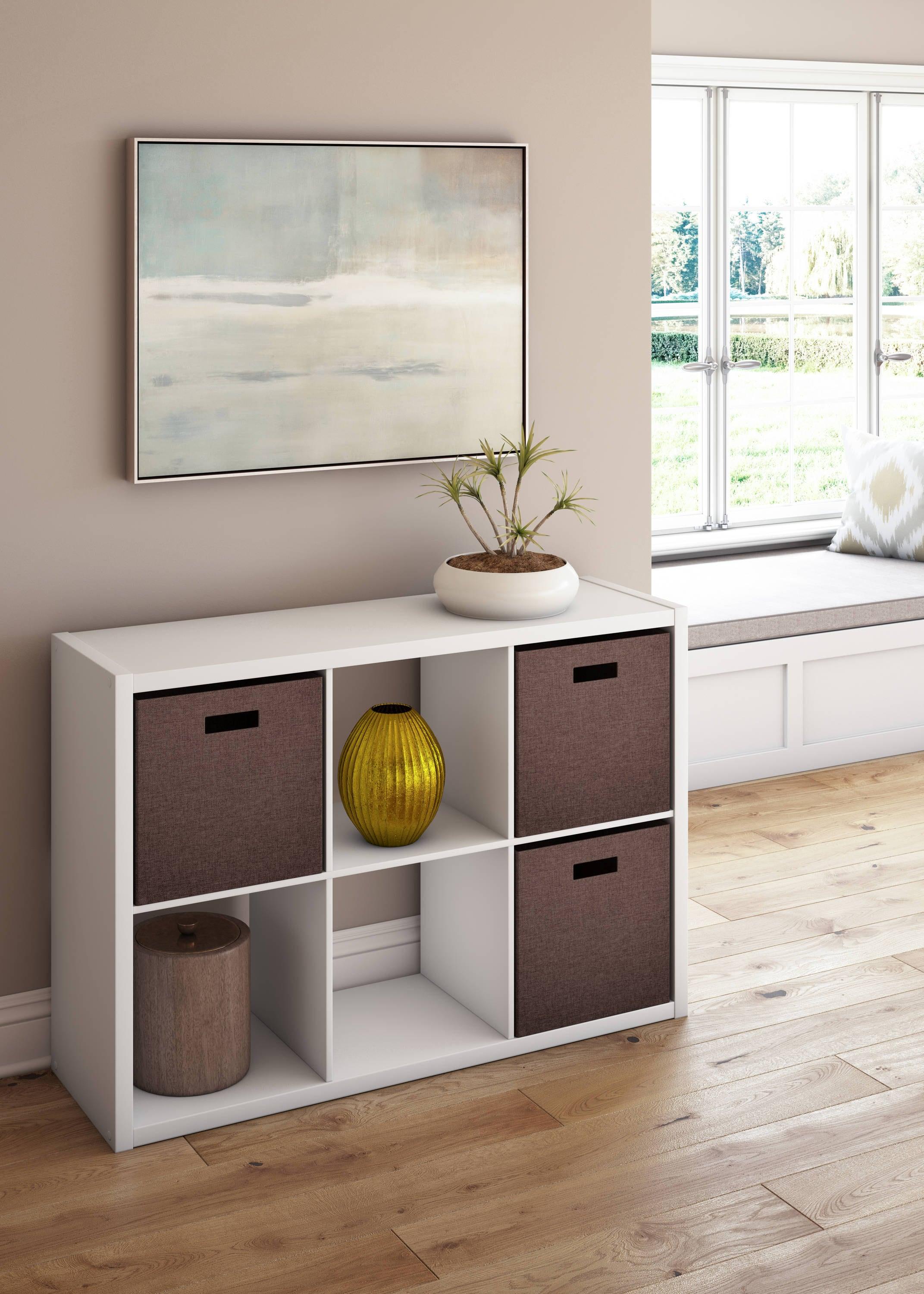 30'' H x 43.82'' W Decorative Cube Bookcase