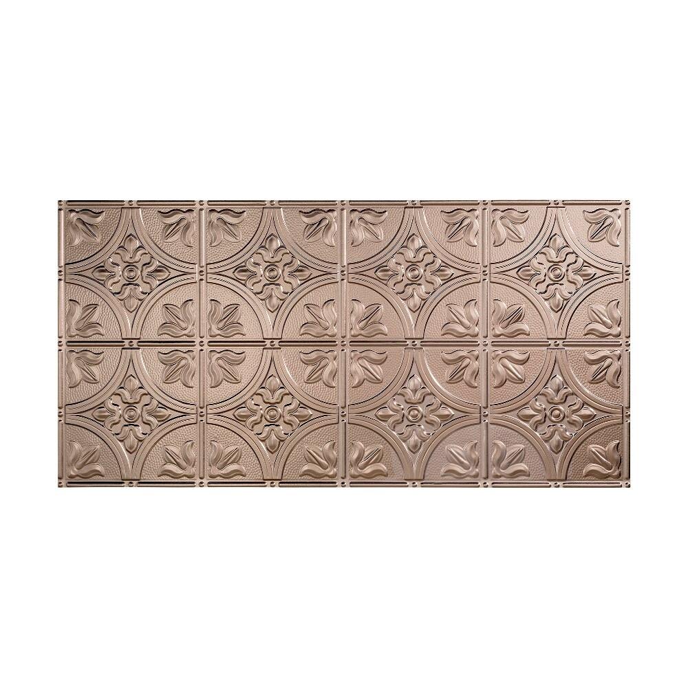 24.375'' L x 48.375'' W Embossed Vinyl Glue Up Ceiling Tile