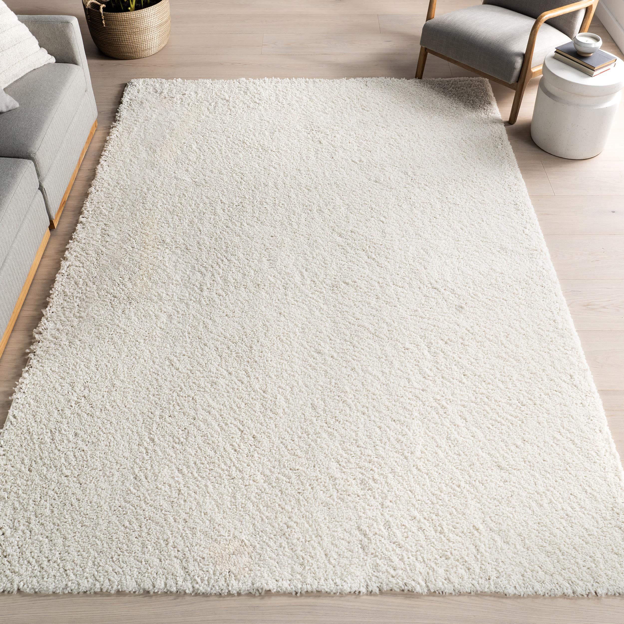 Nuloom Marleen Solid 2x3 Accent Shag Indoor Area Rug for Living Room Bedroom Dining Room Nursery Entryway, Off White