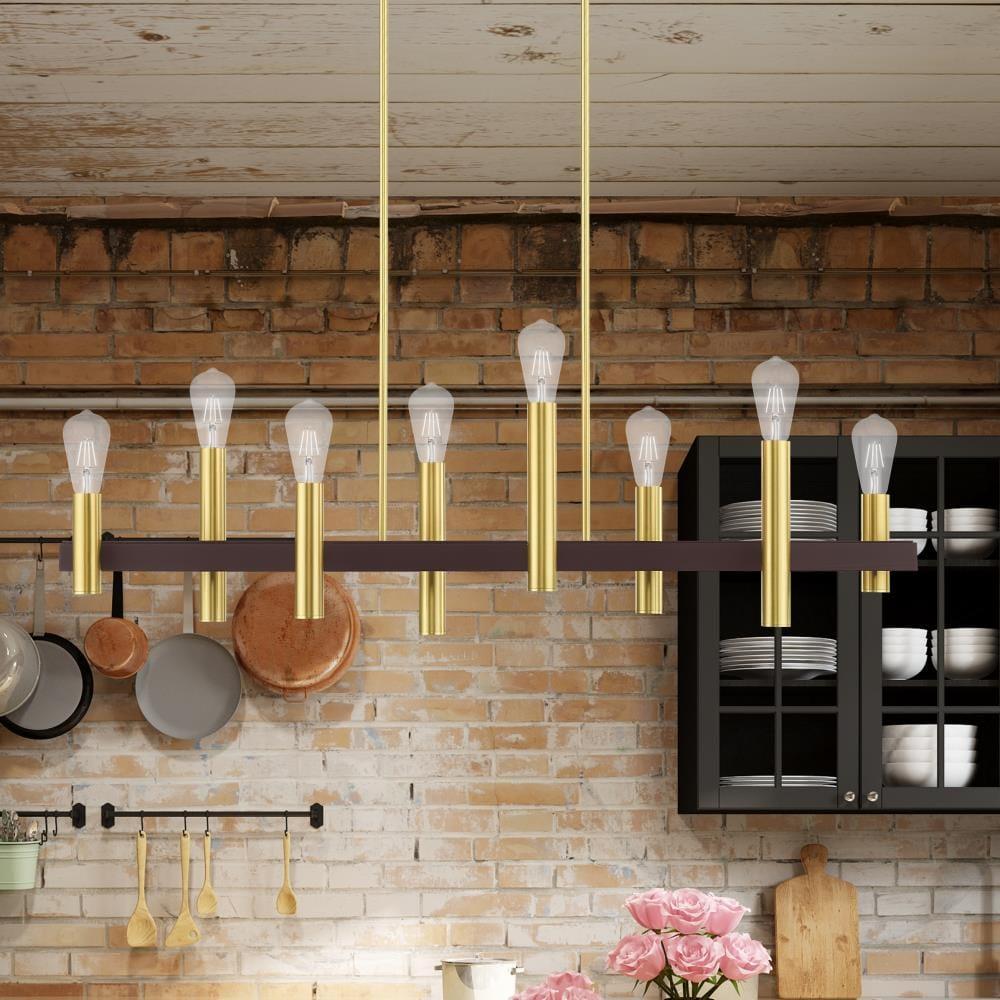 Livex Lighting Helsinki 8 - Light Chandelier in  Satin Brass/Bronze