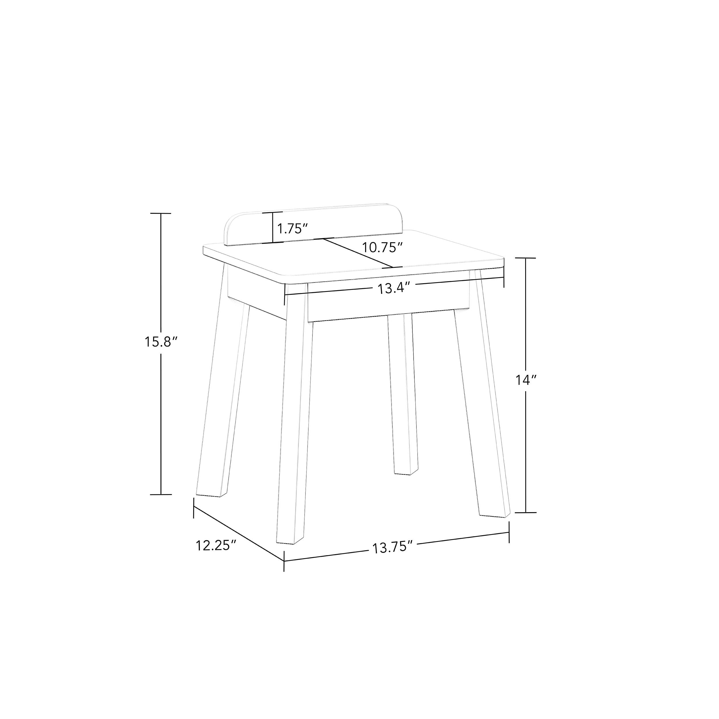 RiverRidge Kids Playroom Art Activity Table with 2 Cubbies and 2 Bookracks - White with 2 Chairs for Playroom, Nursery, and Daycare
