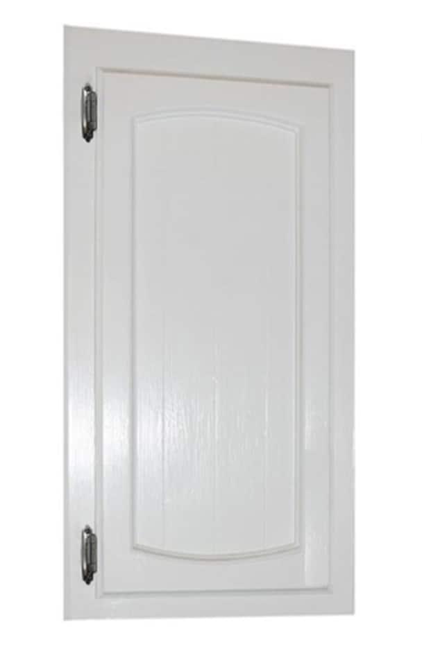 RELIABILT 200-Degree Adjustable Overlay Overlay Surface Self-Closing Satin nickel Cabinet Hinge , 5 Pairs ( 10 -Pieces)