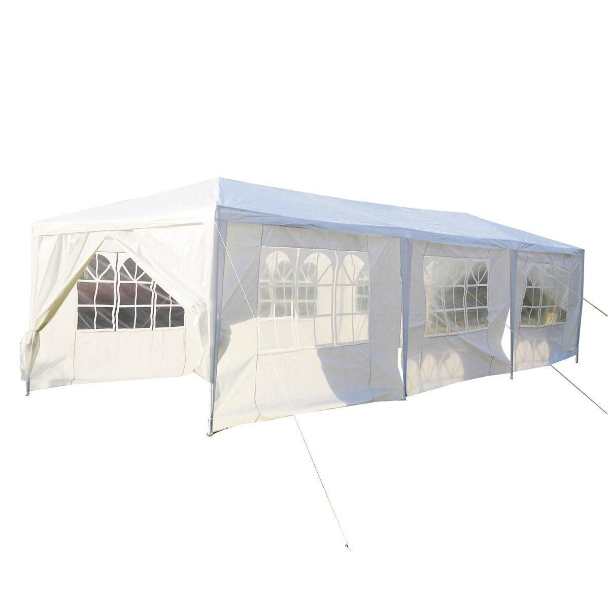 Costway 30 Ft. W x 10 Ft. D Steel Party Tent Canopy