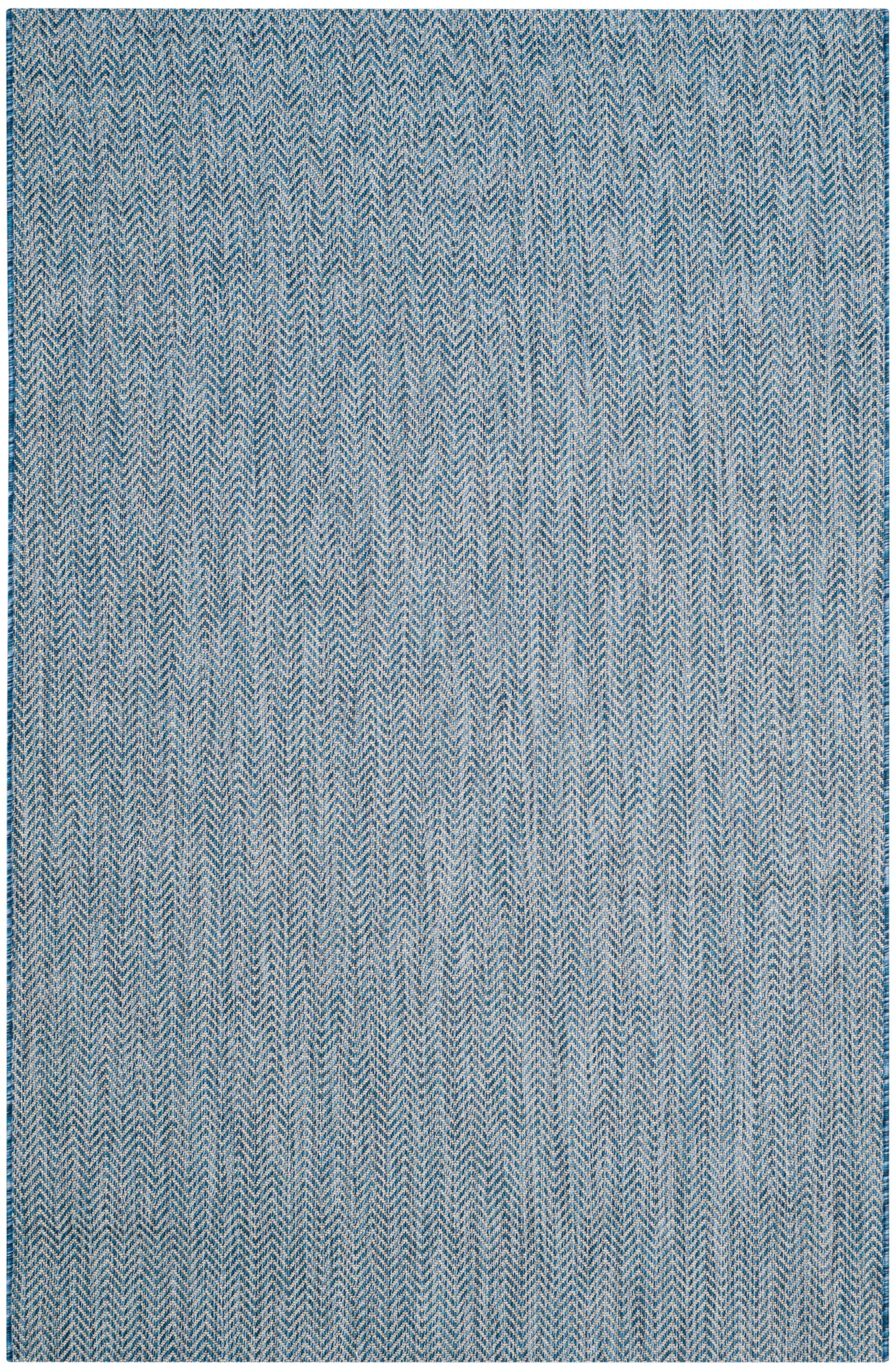 Courtyard CY8022 Power Loomed Indoor and Outdoor Area Rug - Navy/Grey - 8'x11' - Safavieh