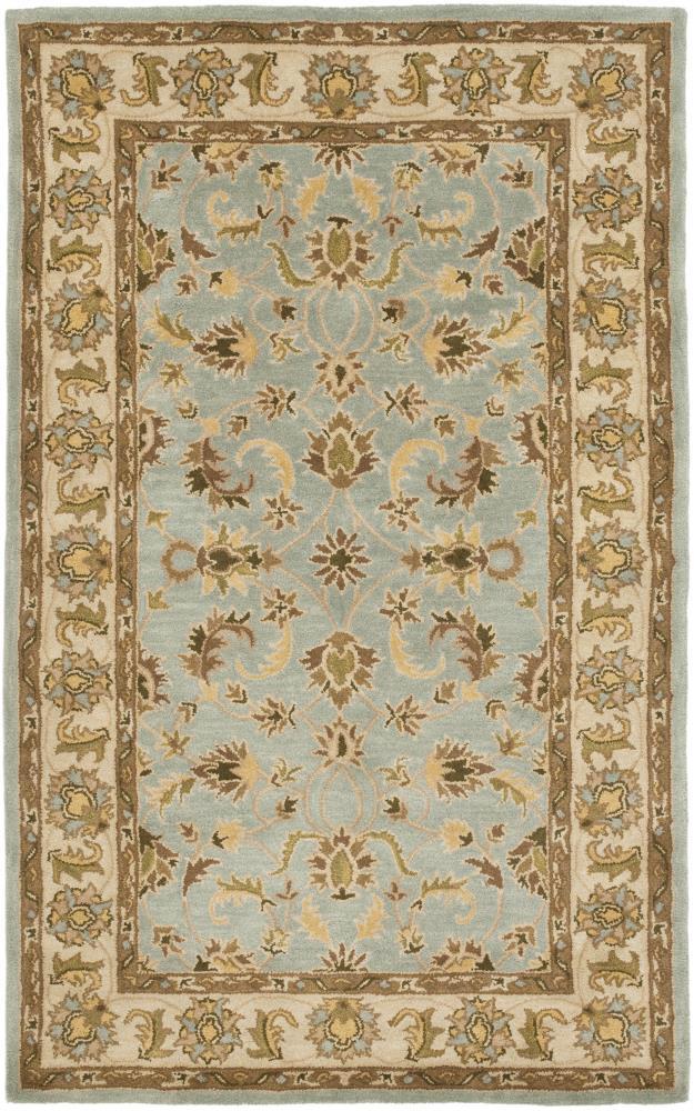 Heritage HG913 Hand Tufted Area Rug - Light Blue/Beige - 6'x9' - Safavieh.