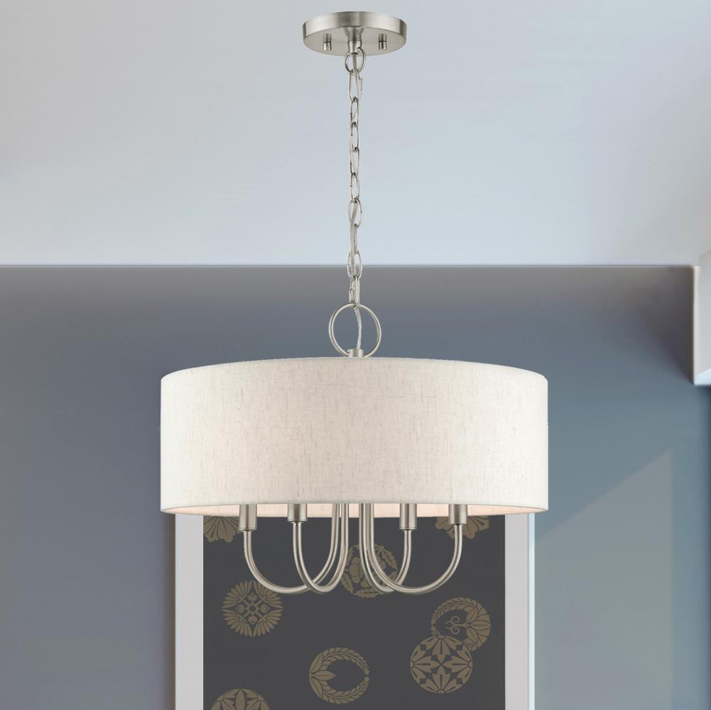 Livex Lighting Blossom 4 - Light Pendant in Brushed Nickel