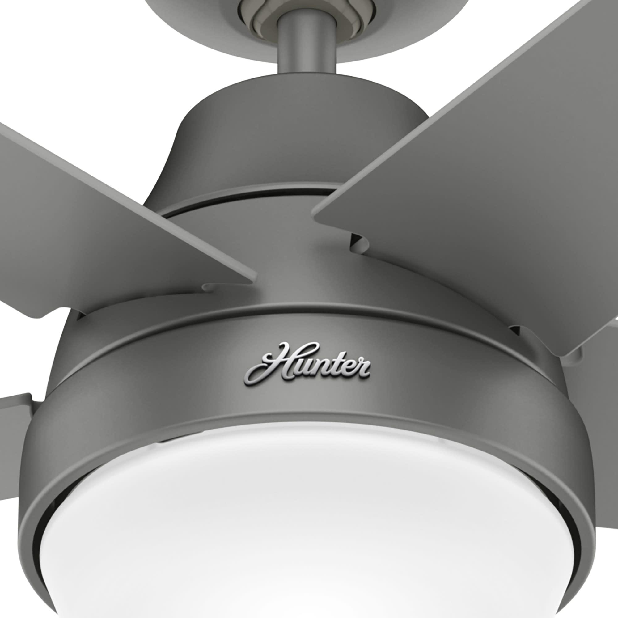 52" Aerodyne 5 - Blade Smart Standard Ceiling Fan with Lights and Remote