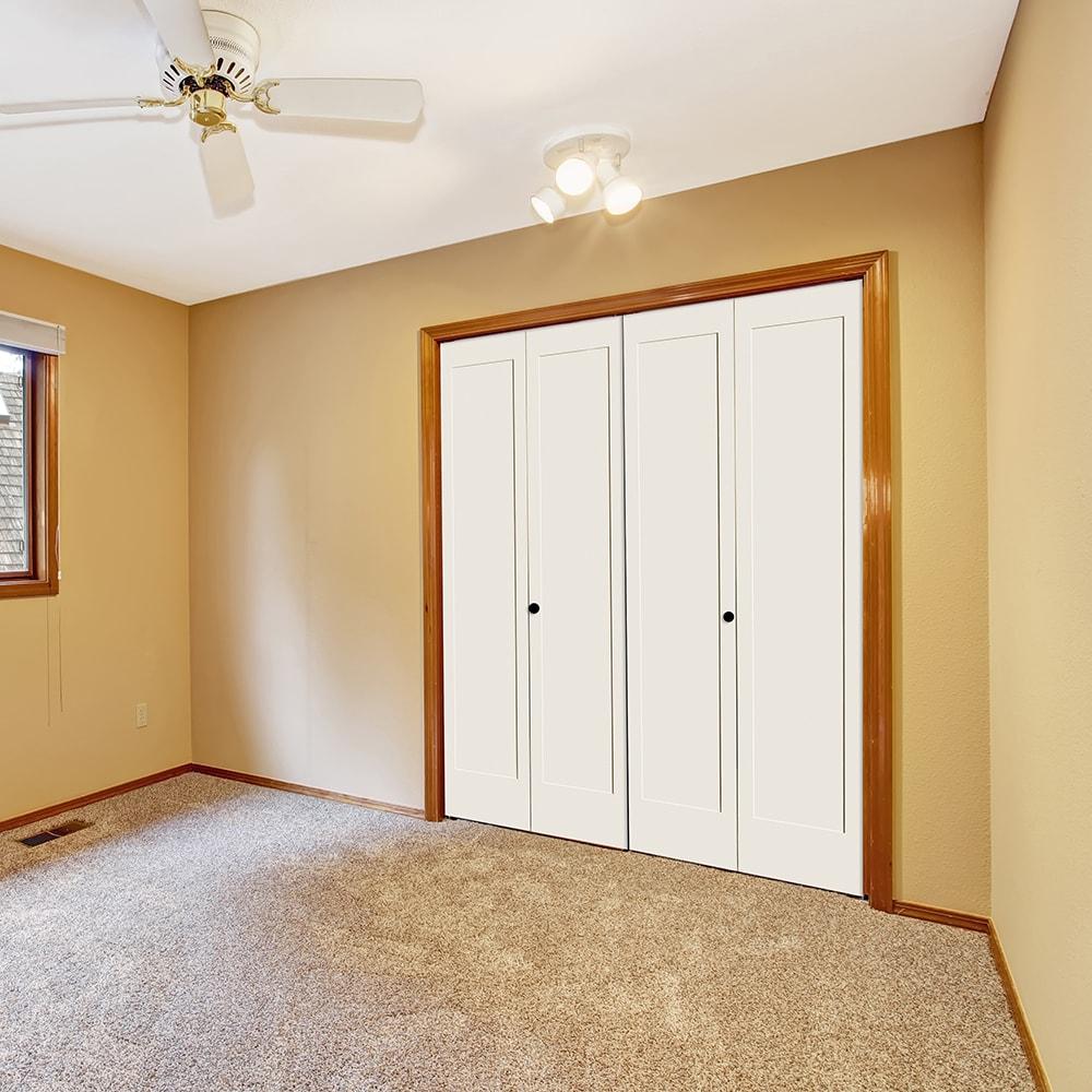 Trimlite Primed 1 Panel Shaker Bi-Fold Door