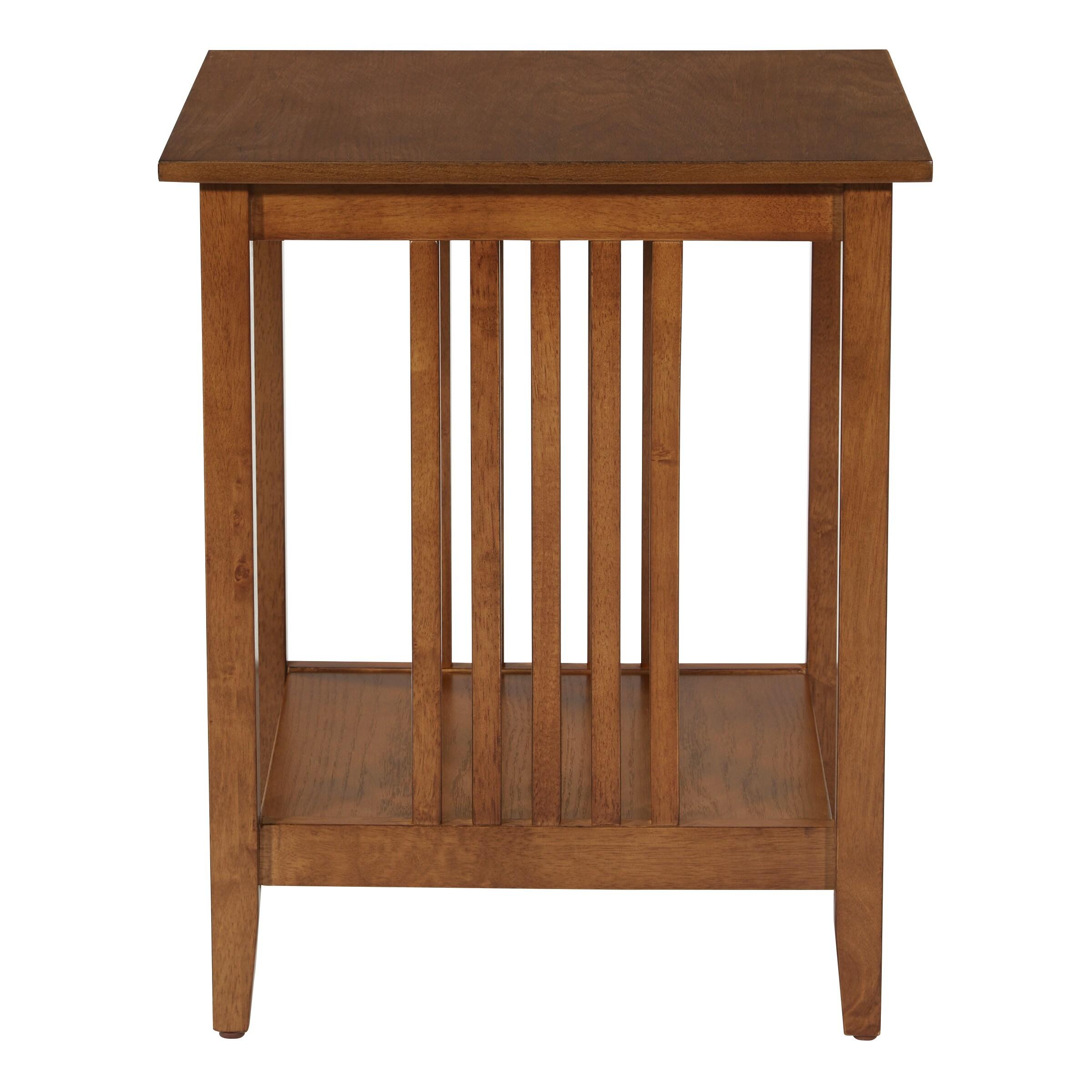 Pemberly Row Side Table in Ash Brown Finish by OSP Home Furnishings