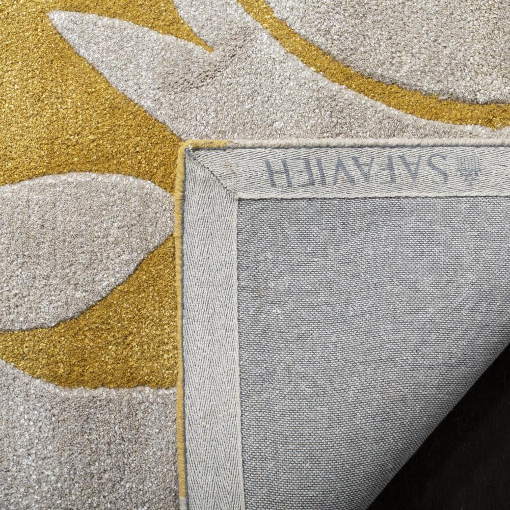 Soho SOH841 Hand Tufted Indoor Area Rug - Gold/Ivory - 5'x8' - Safavieh.
