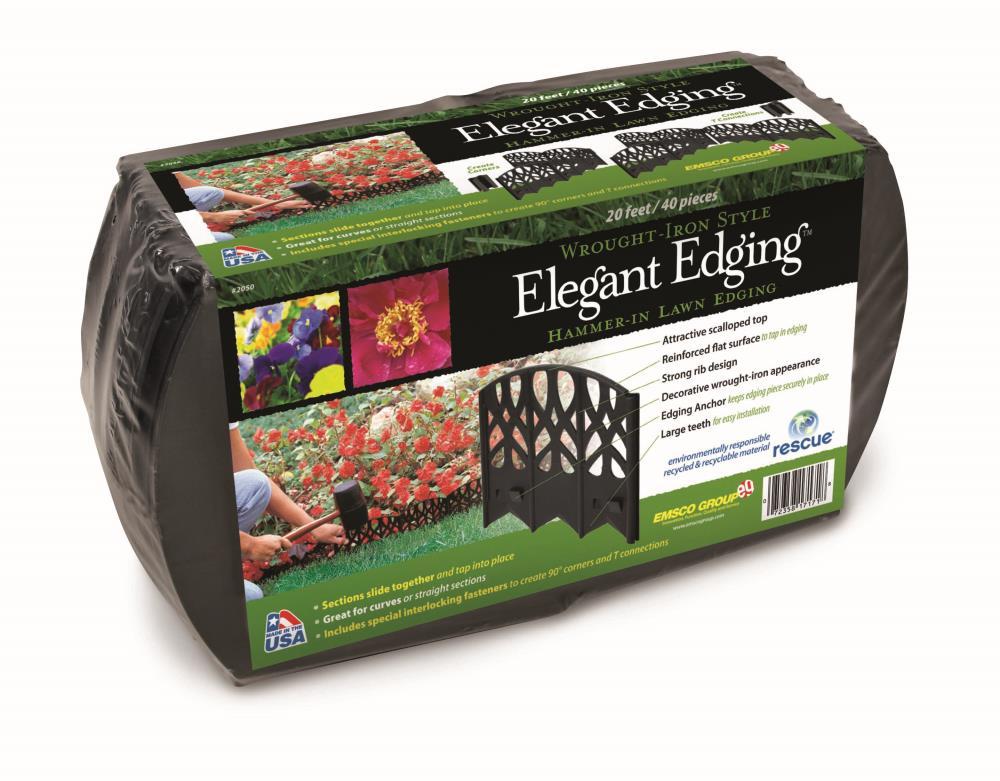 EMSCO Group Black Vinyl Lawn Edging