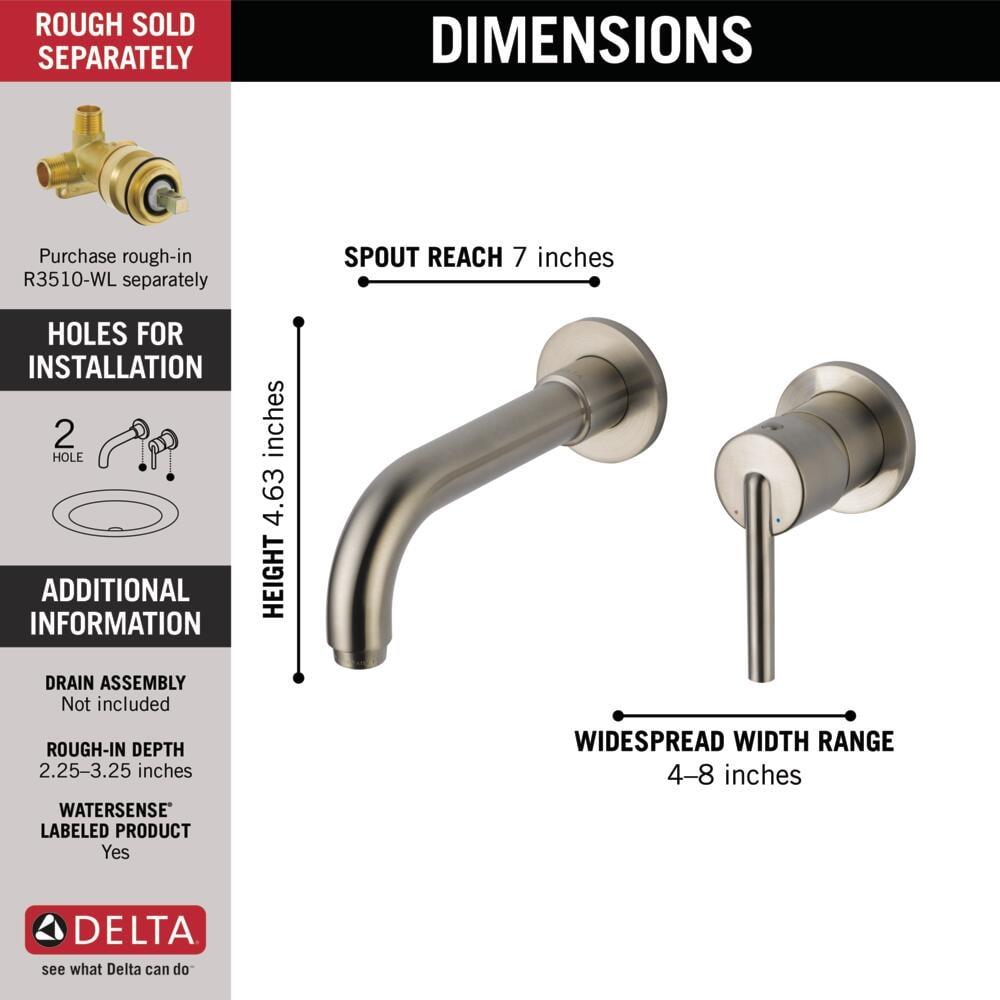 Trinsic Wall Mounted Bathroom Faucet