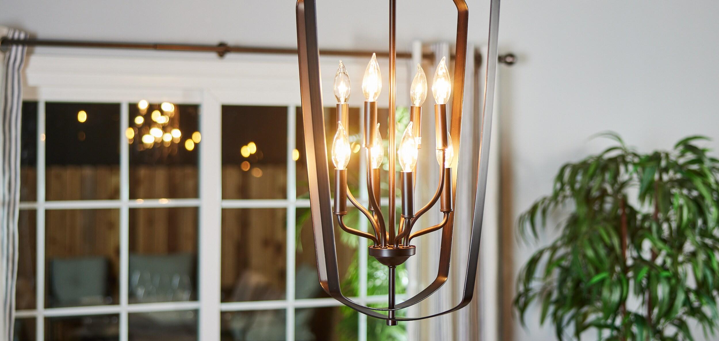 Romee 8-Light Bronze Aluminum Indoor/Outdoor Pendant