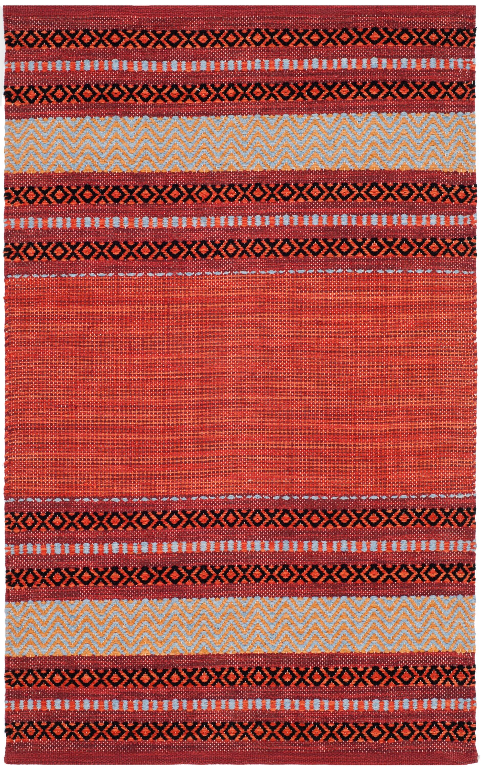 Montauk MTK214 Hand Woven Indoor Accent Rug - Red/Ivory - 2'6"x4' - Safavieh