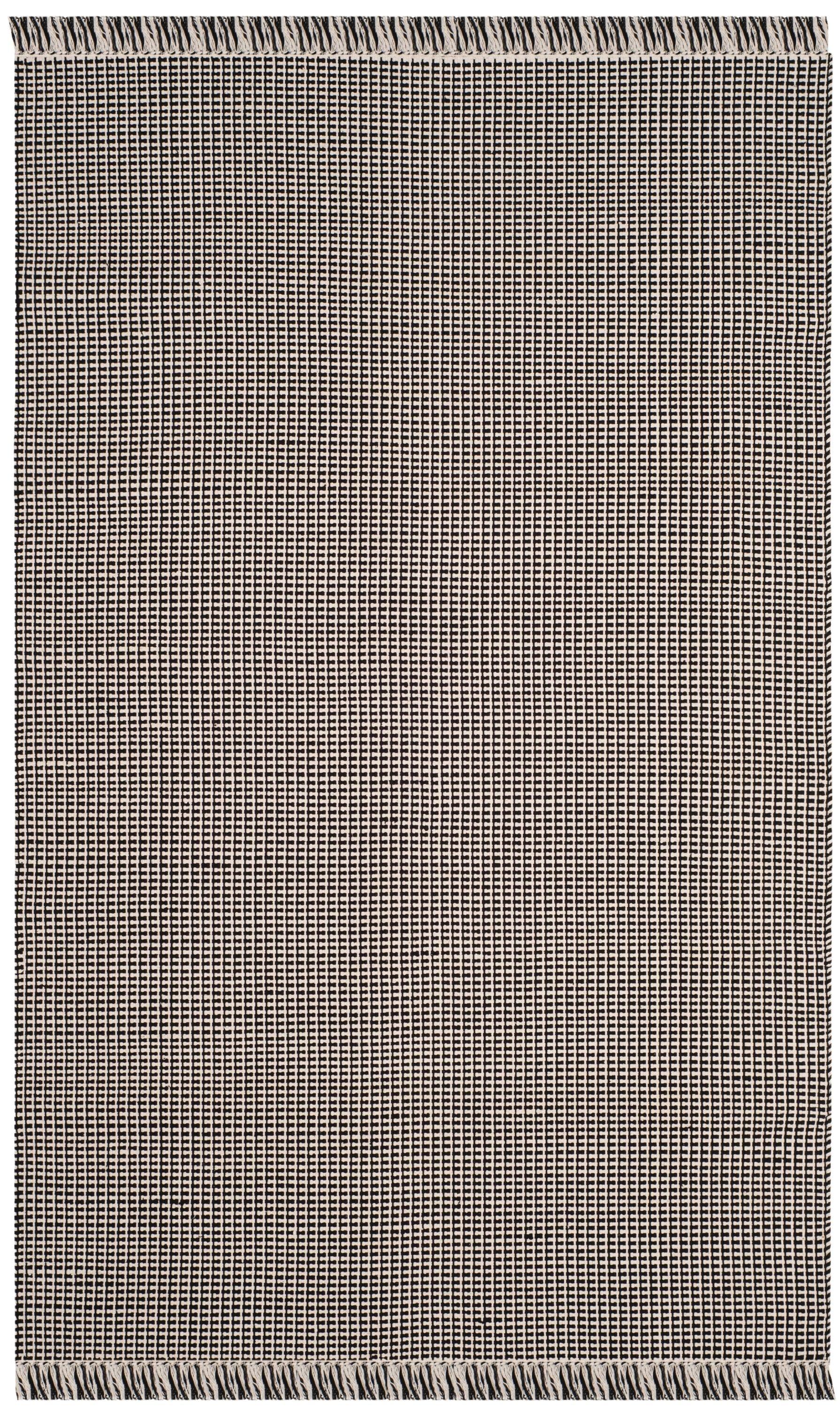 Montauk MTK340 Hand Woven Indoor Area Rug - Ivory/Black - 5'x8' - Safavieh.