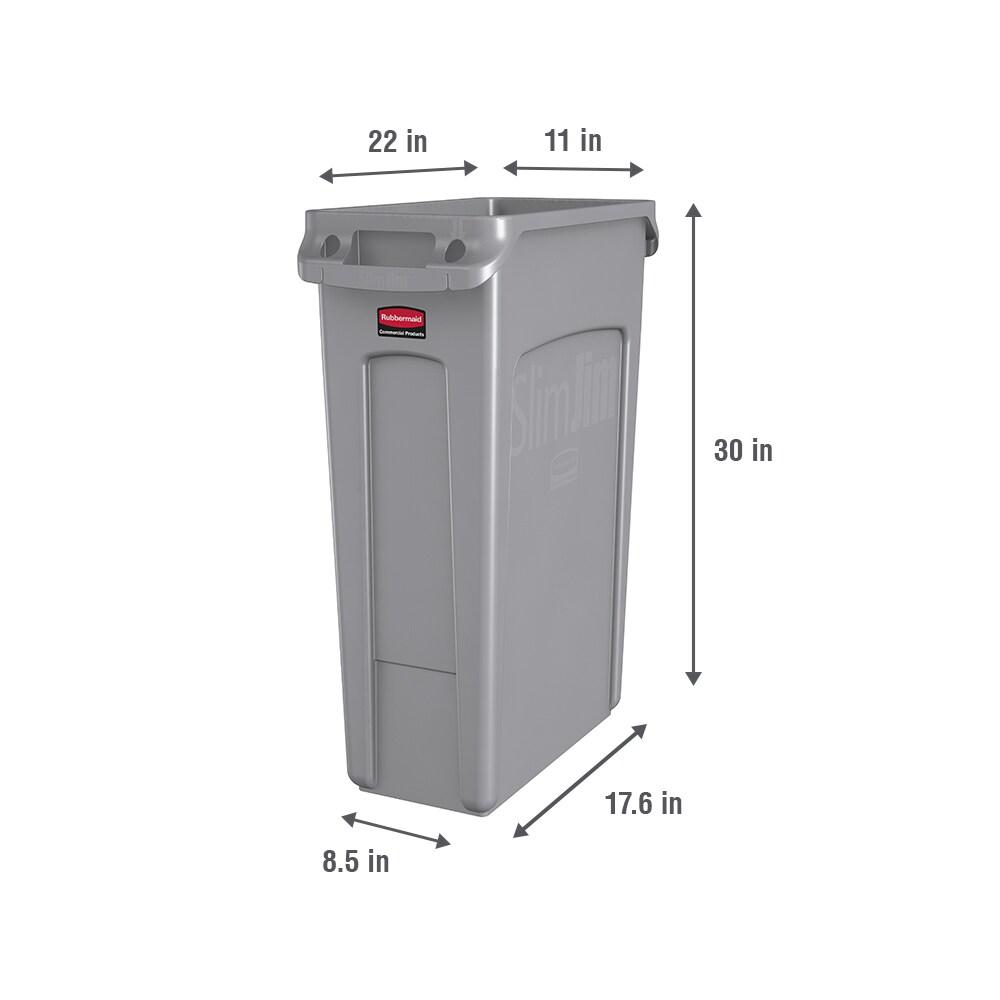 Rubbermaid Commercial Slim Jim 23-Gallon Vented Waste Container