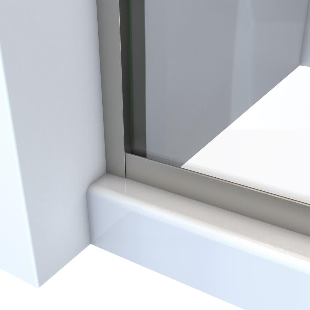 Ese 66" W x 70.38" H Bypass Semi-Frameless Shower Door