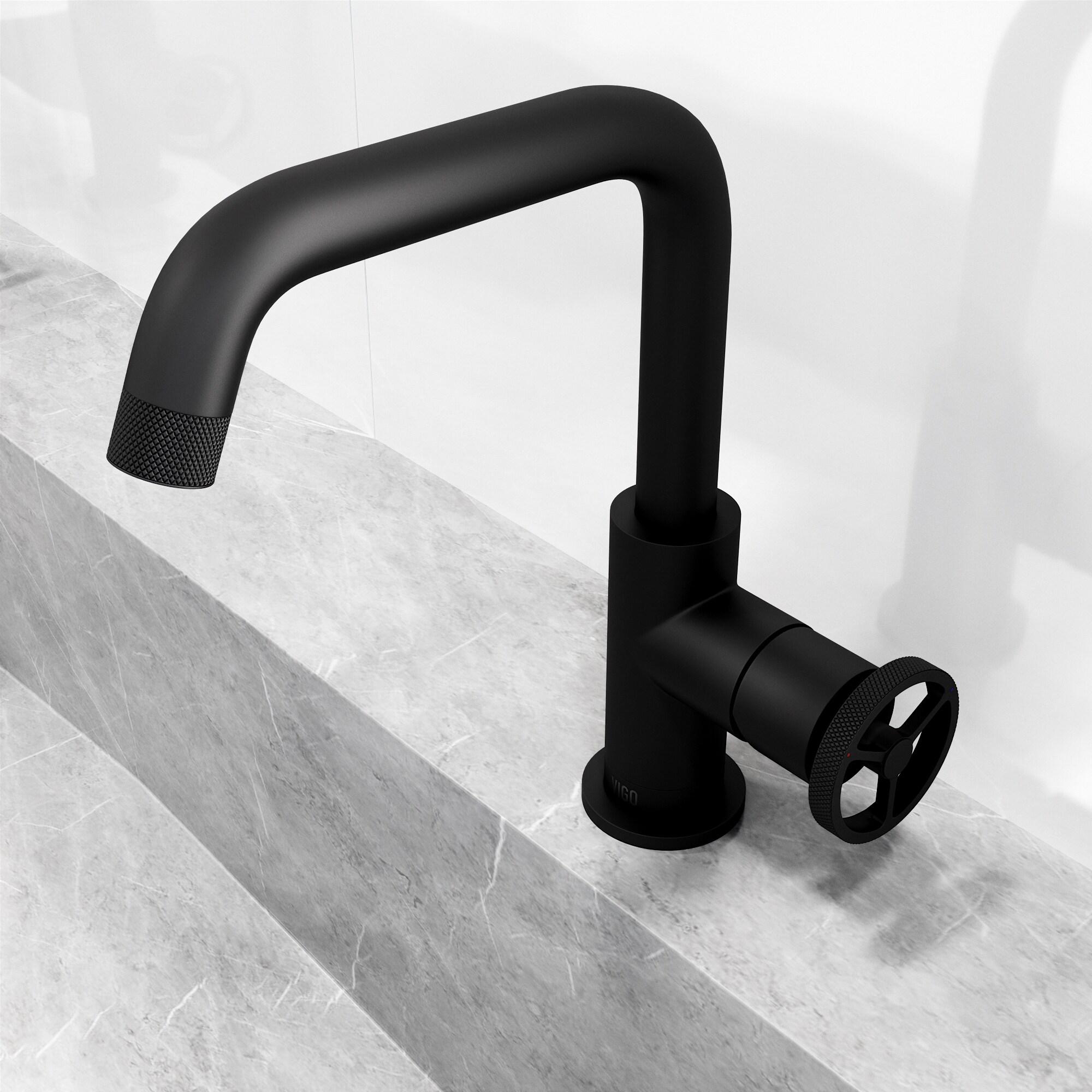 Cass 9" H Single Handle Single Hole Bathroom Faucet