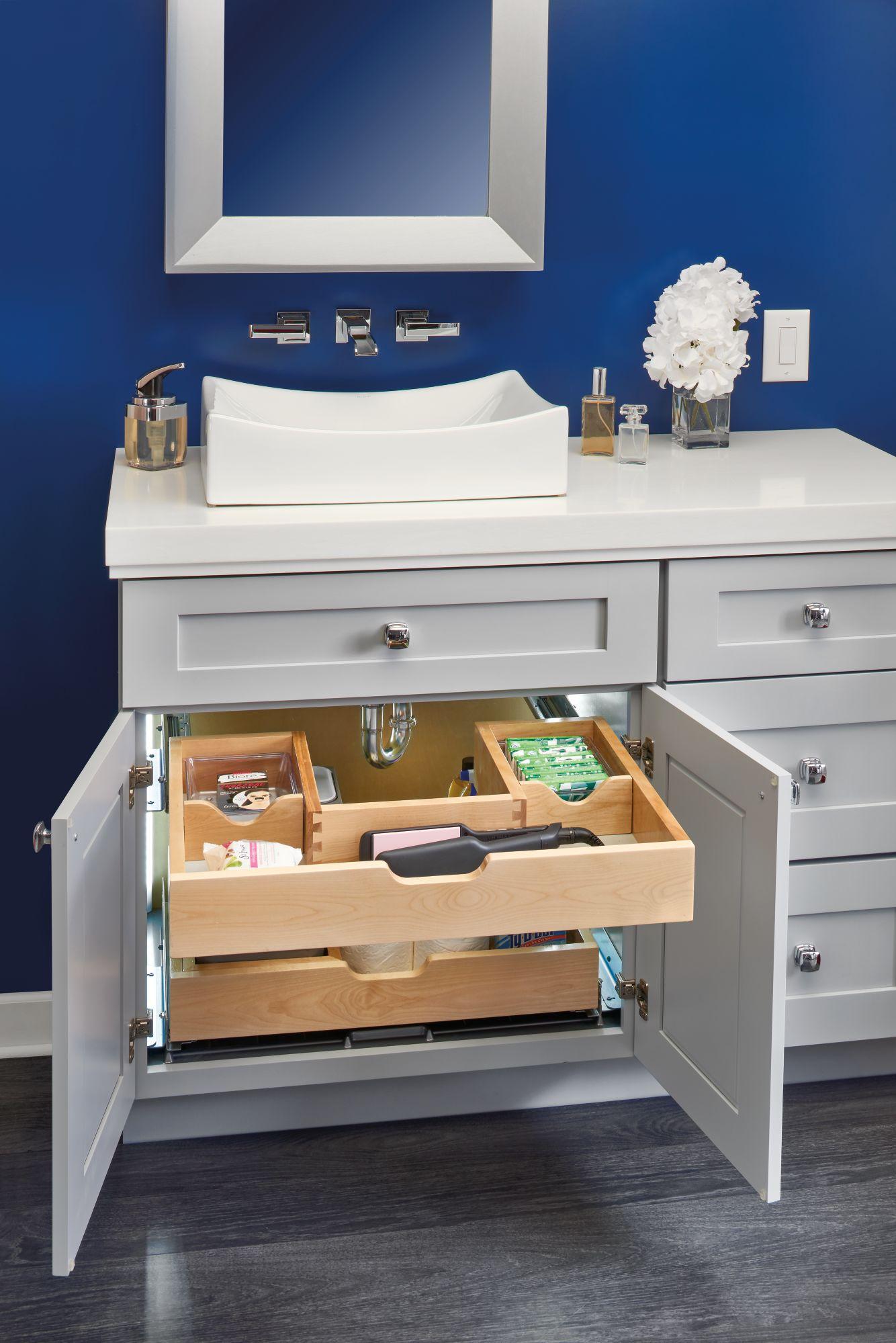 Rev-A-Shelf Rev-A-Shelf Wood Vanity Sink Cabinet Pull Out Organizer
