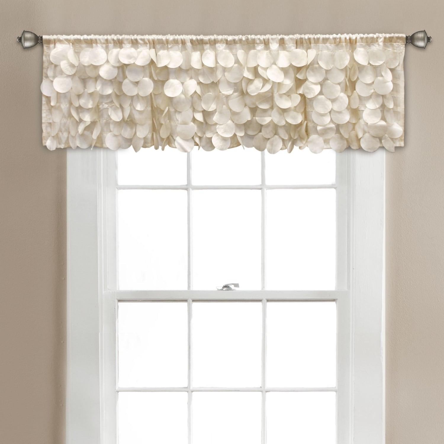 Lush Decor Gigi Scalloped Window Valance