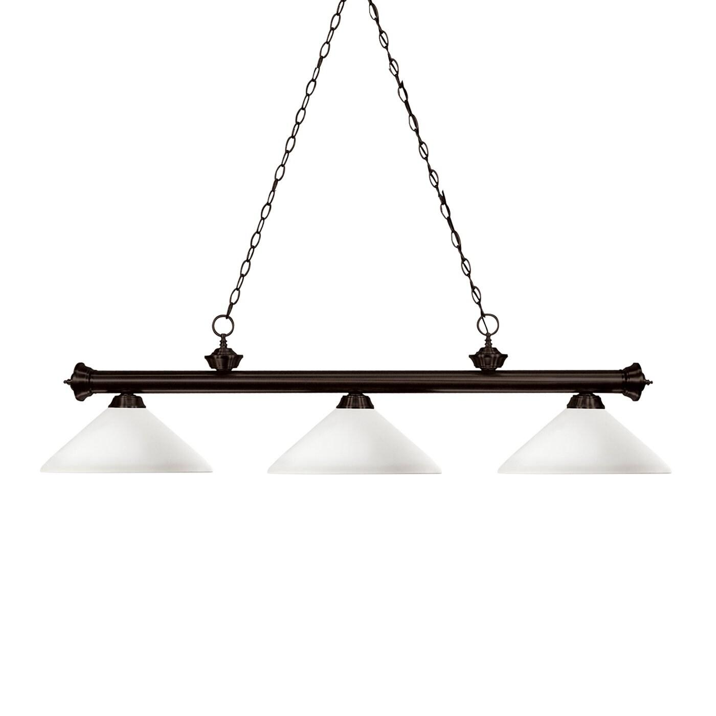 Z-Lite Riviera 3 - Light Island Pendant Light in  Bronze
