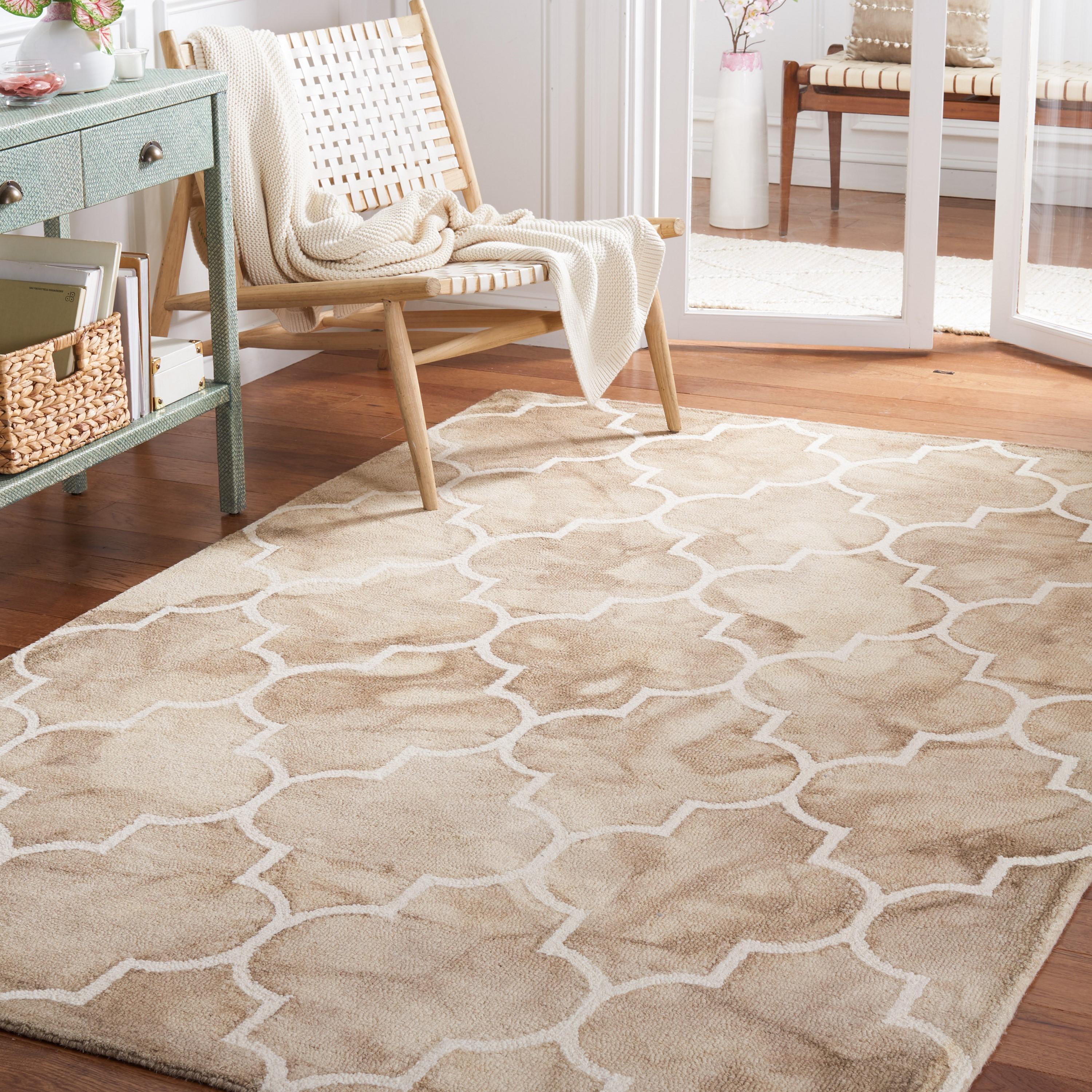 Dip Dye DDY535 Hand Tufted Accent Rug - Beige/Ivory - 3'x5' - Safavieh.