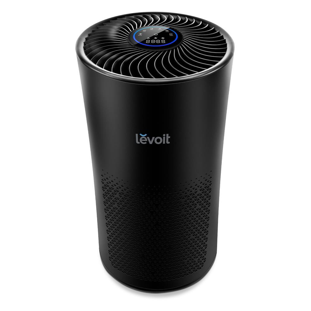 Levoit MetaAir Air Purifier Black: Energy Star, 4 Settings, 500-800 sq. ft., Captures Smoke & Allergens, Carbon Filter
