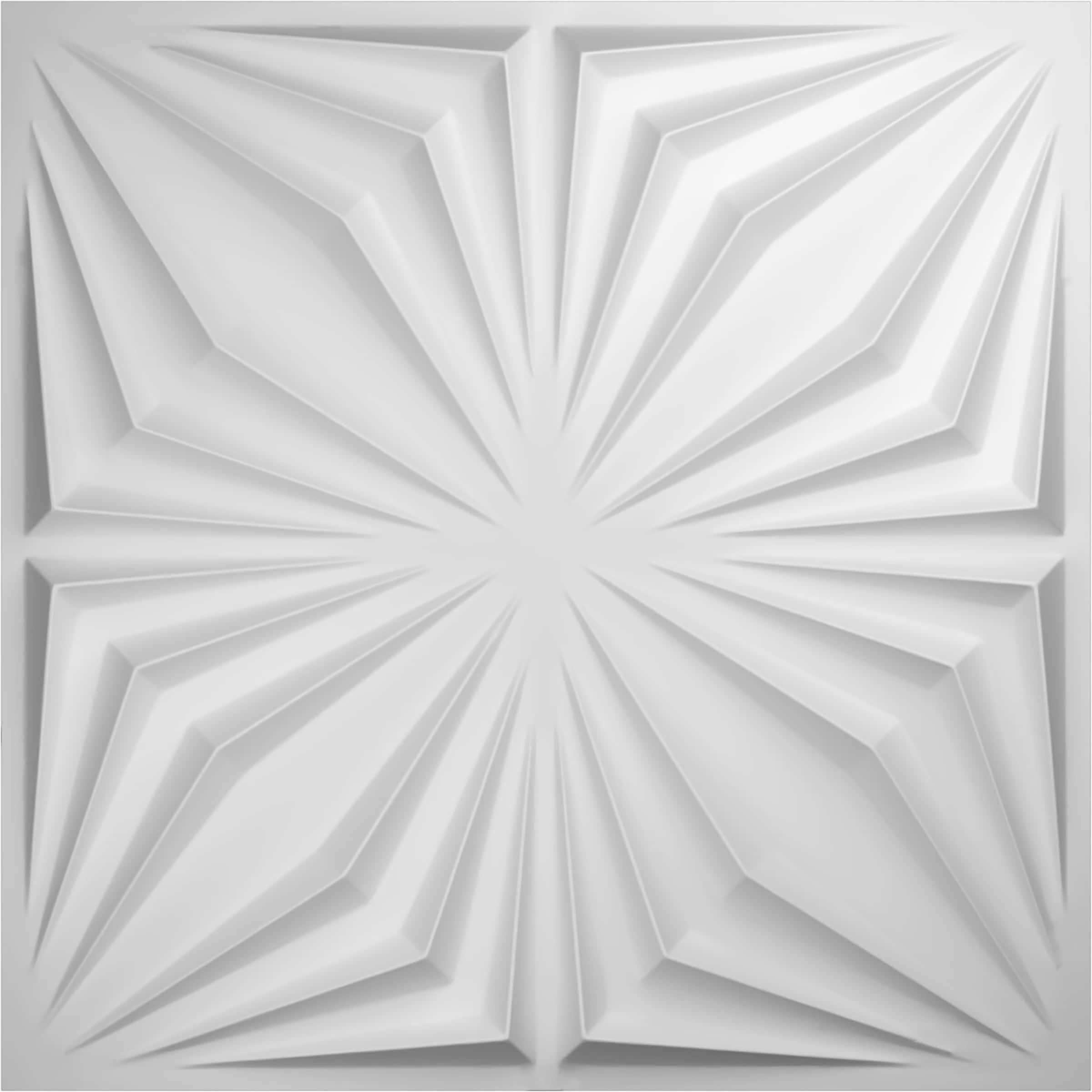 Ekena Millwork 19 5/8"W x 19 5/8"H Asher EnduraWall Decorative 3D Wall Panel