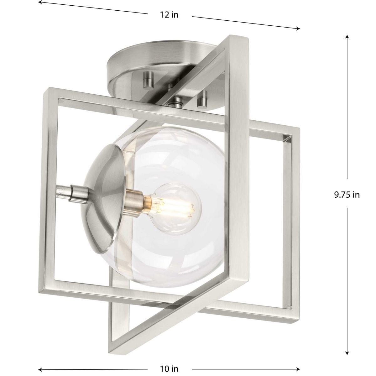 Deaton Glass Semi-Flush Mount Light