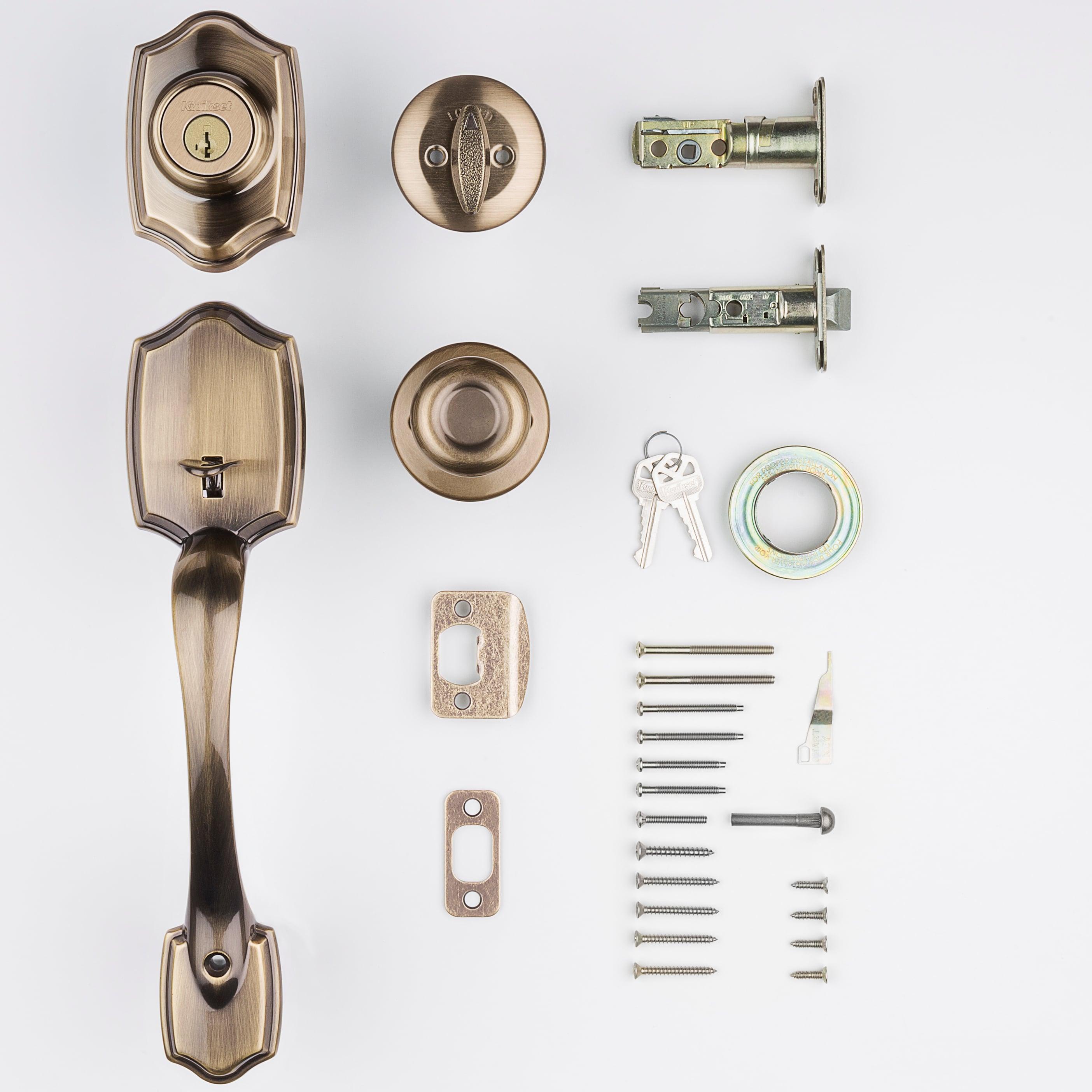Handleset with Deadbolt and Door Two Piece and Rosette