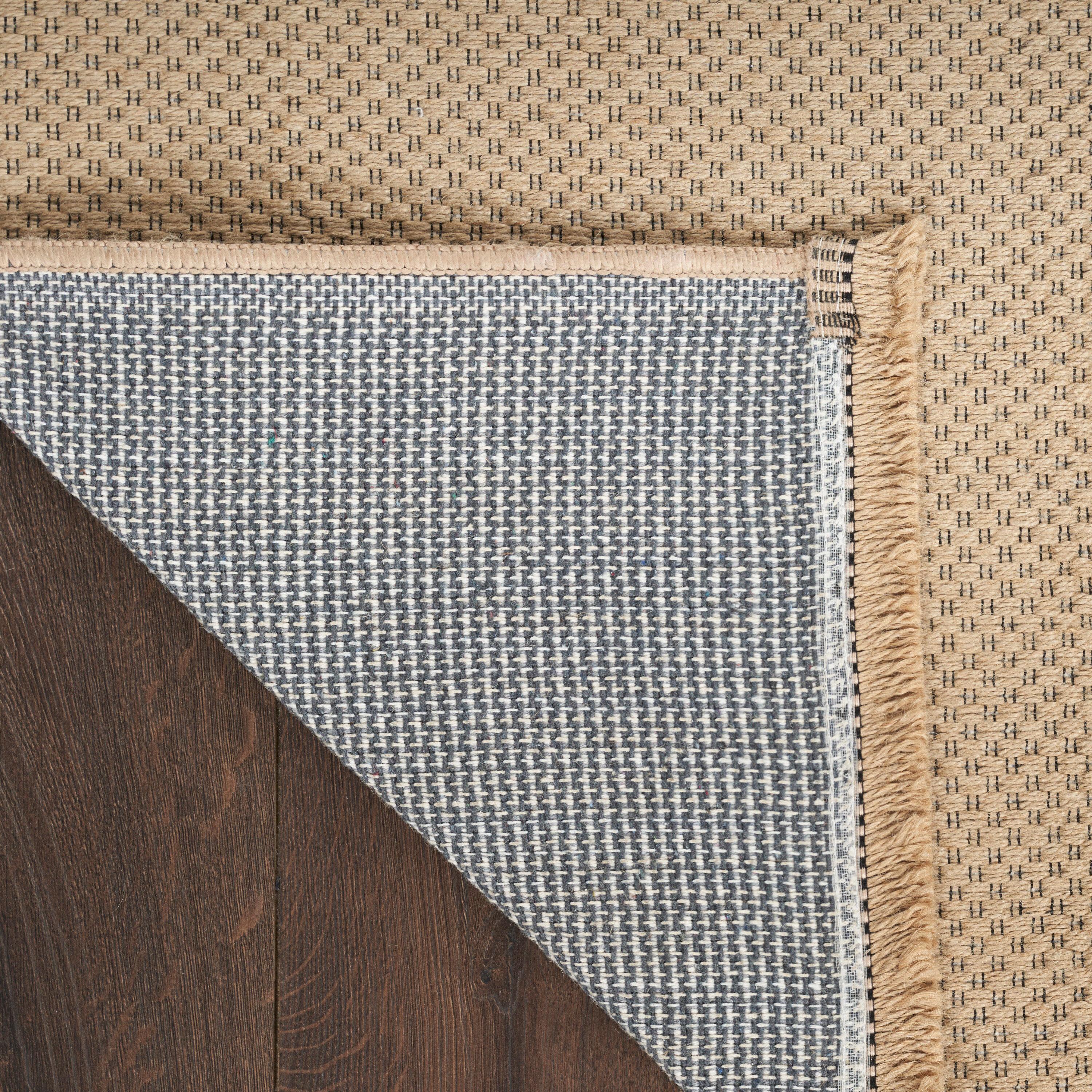 Nourison Washable Jute 7'10" x 9'10" Natural Modern Indoor Rug