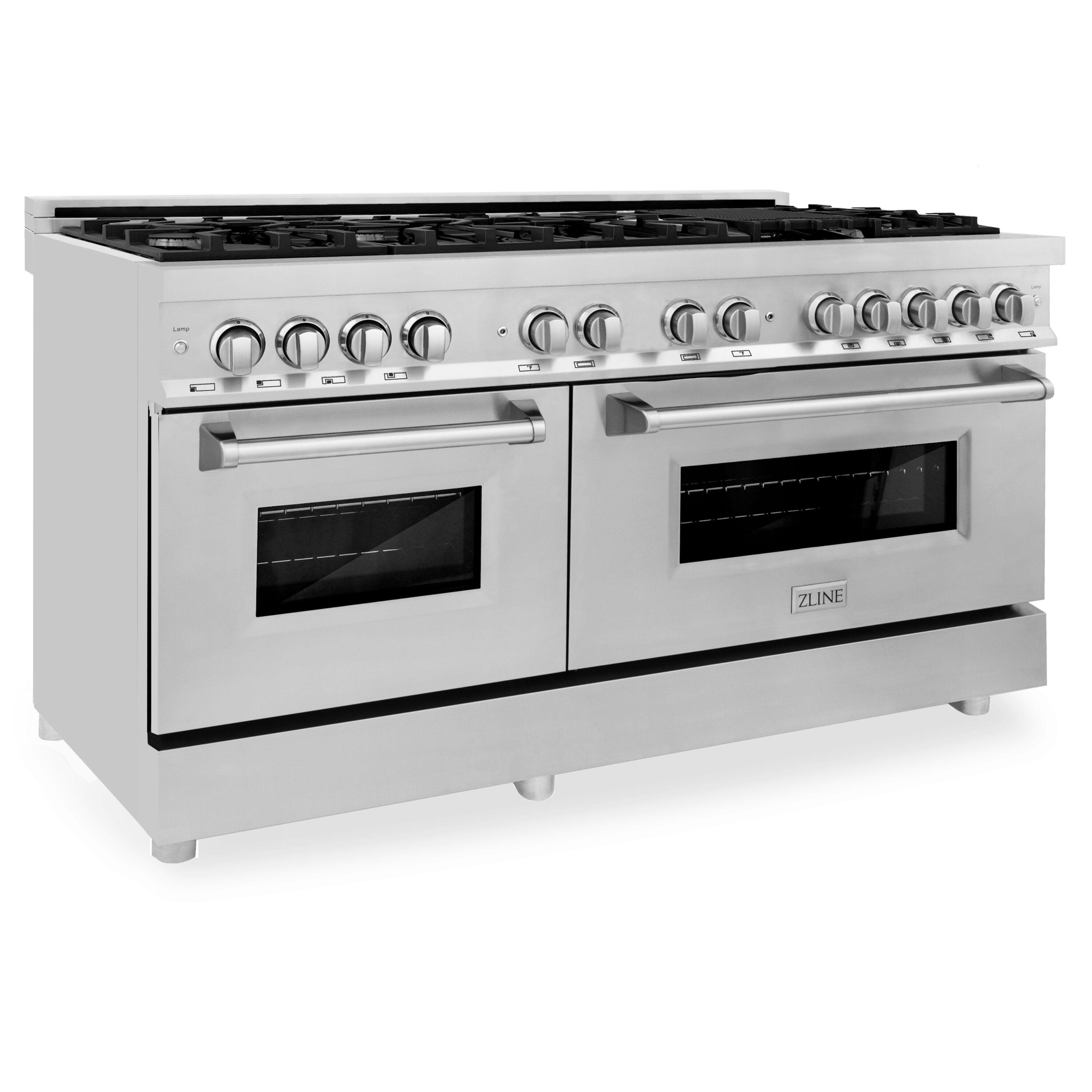 ZLINE 60" Legacy Dual Fuel Range w/ 9 Burners & 2 Electric Ovens