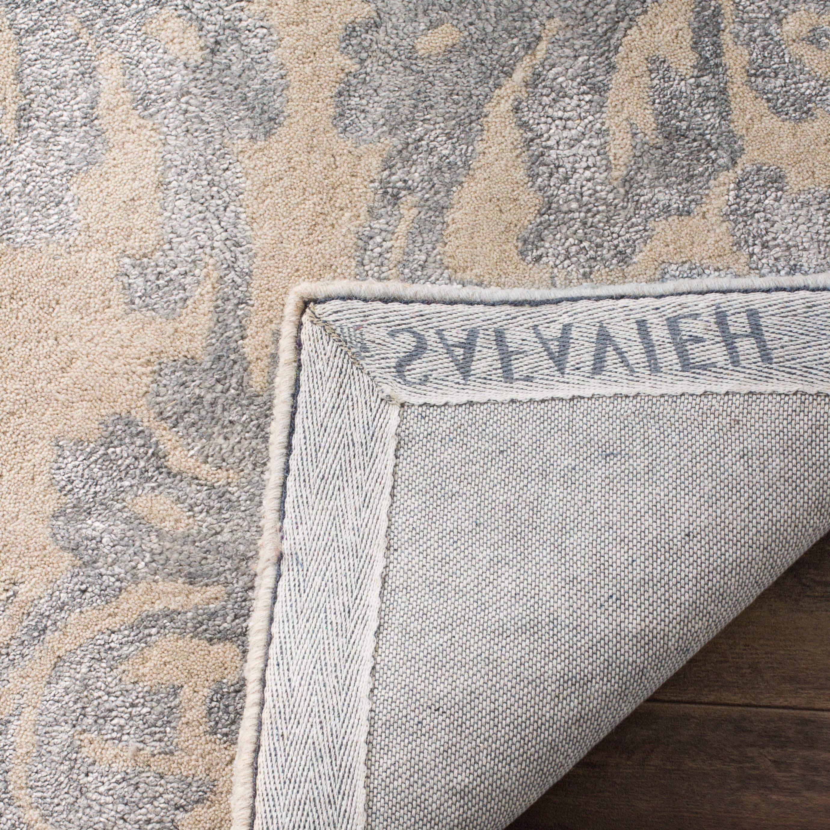Bella BEL156 Hand Tufted Area Rug - Ivory/Silver - 8'x10' - Safavieh.