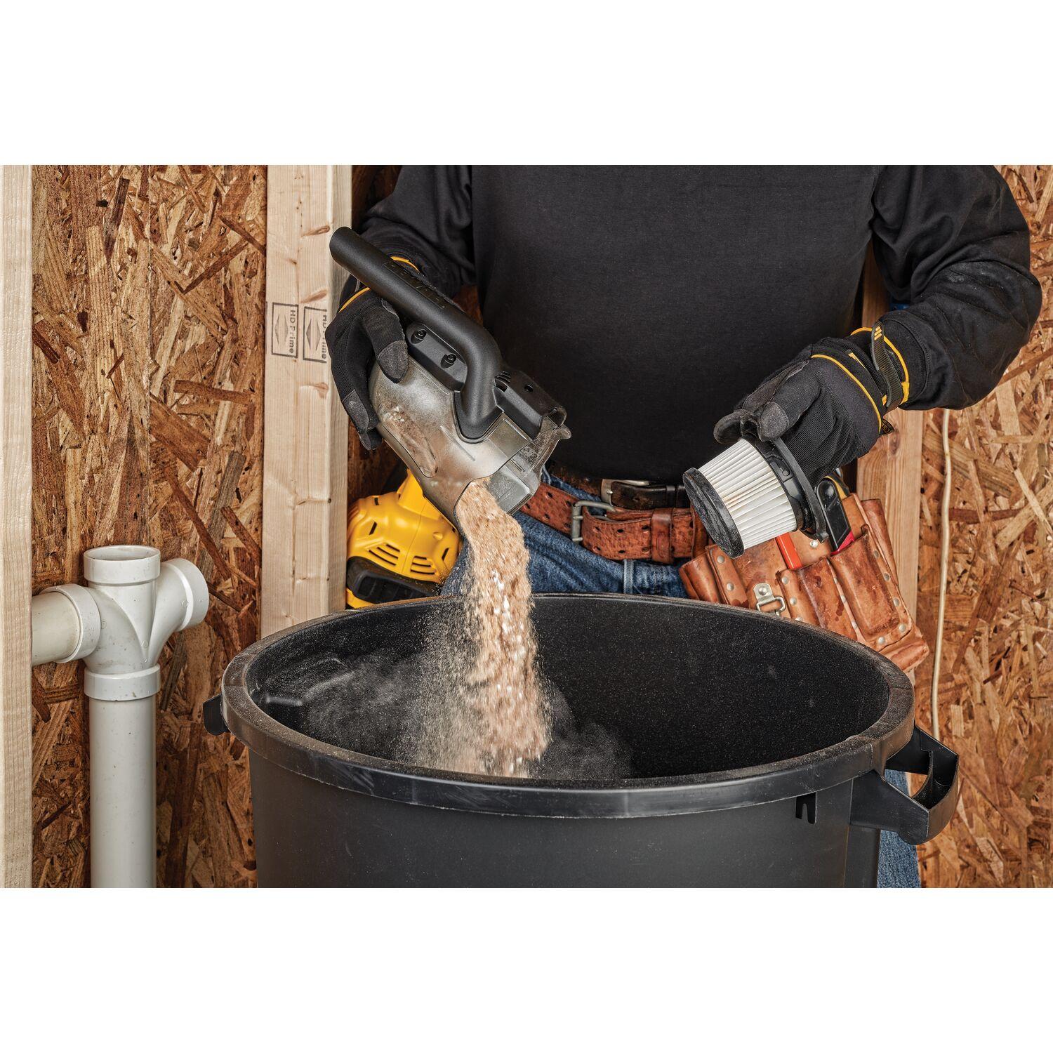 DEWALT 20V Cordless Vacuum Cleaner - Easy Empty Canister