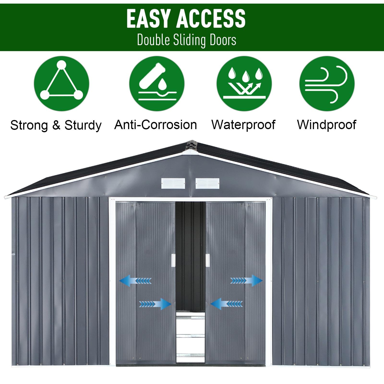 Outsunny Metal Storage Shed