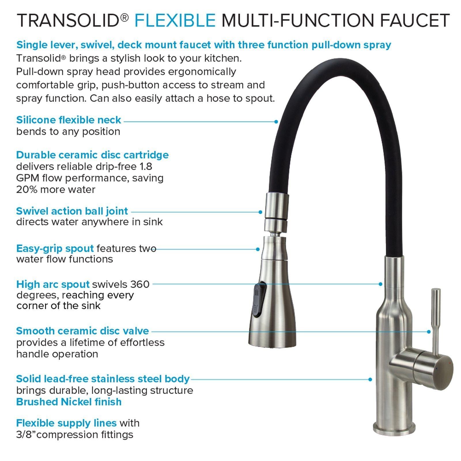 Flexible Multi-Function Faucet Single-Hole Laundry Faucet