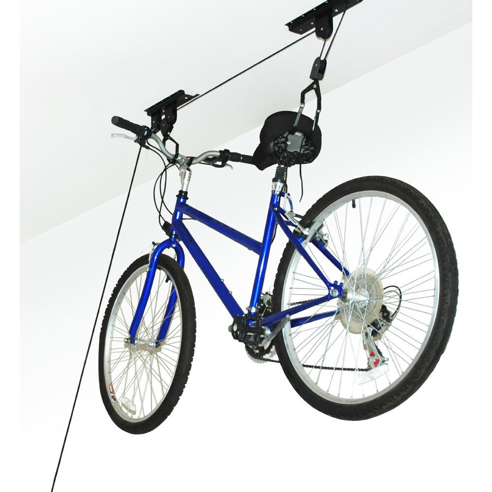 Bike Hanger – Overhead Hoist Pulley System with 100lb Capacity for Bicycles or Ladders – Secure Garage Ceiling Storage by RAD Cycle
