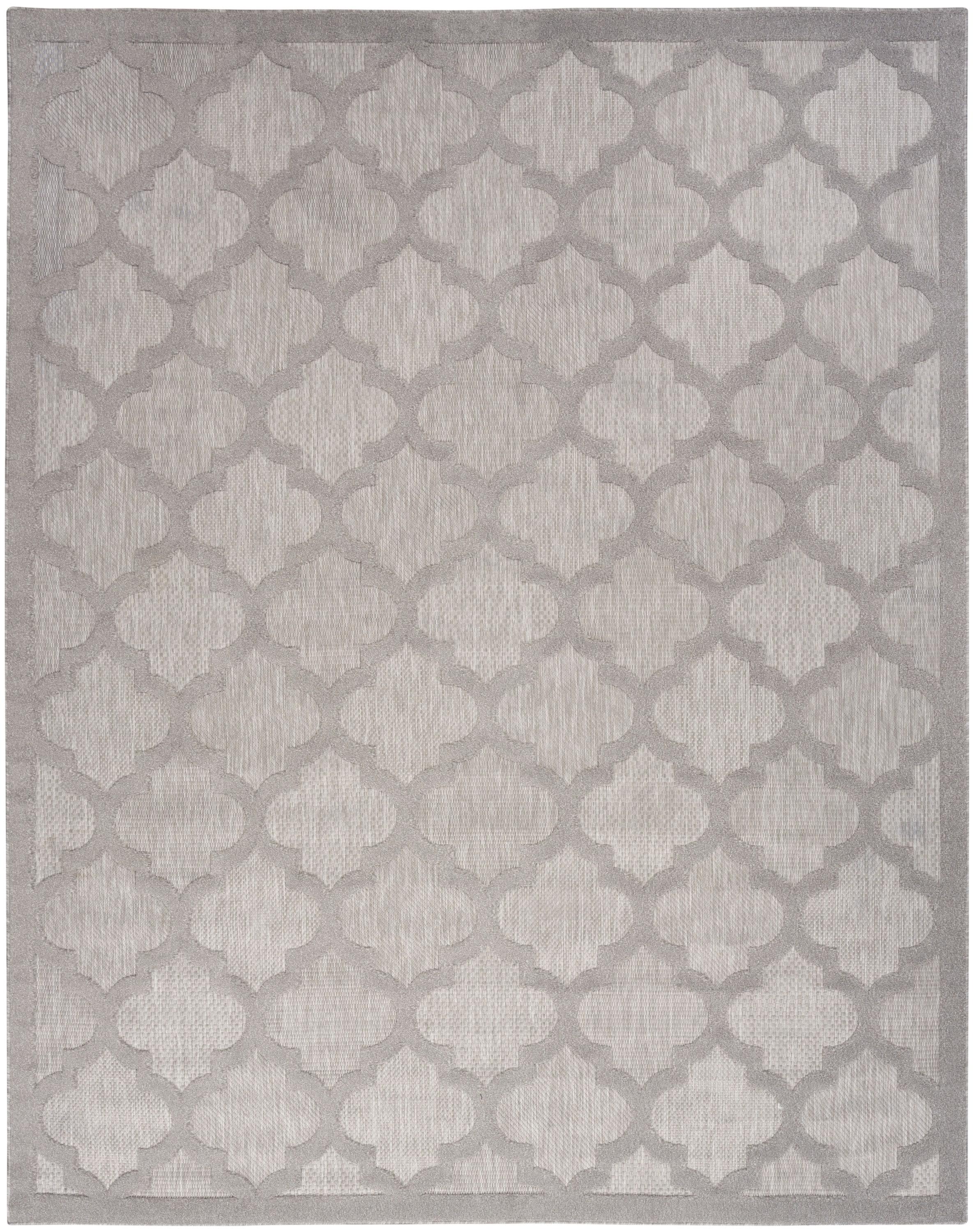 Nourison Easy Care 7' x 10' Silver Grey Indoor/Outdoor Rug