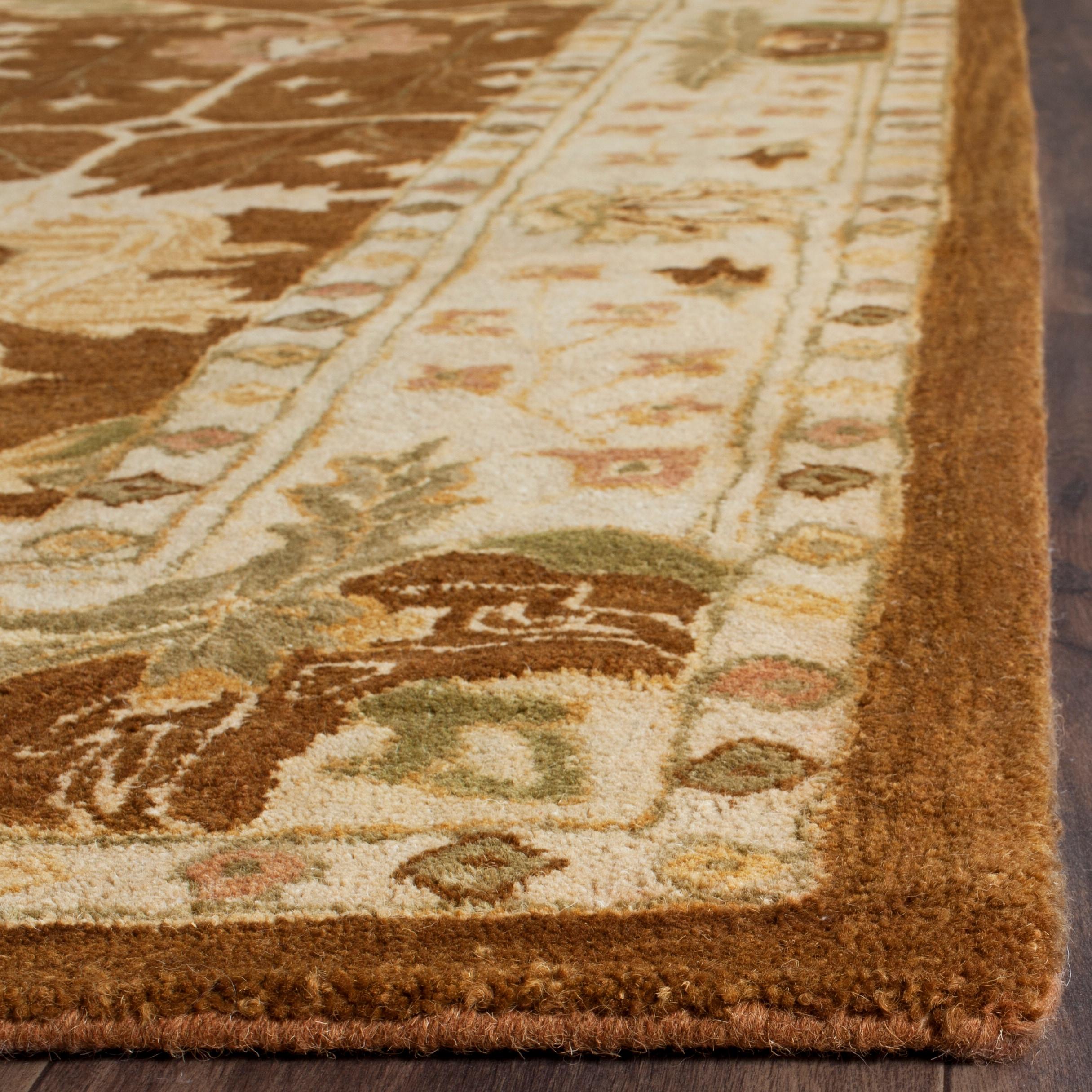 Antiquity AT840 Hand Tufted Indoor Area Rug - Brown/Beige - 8'3"x11' - Safavieh