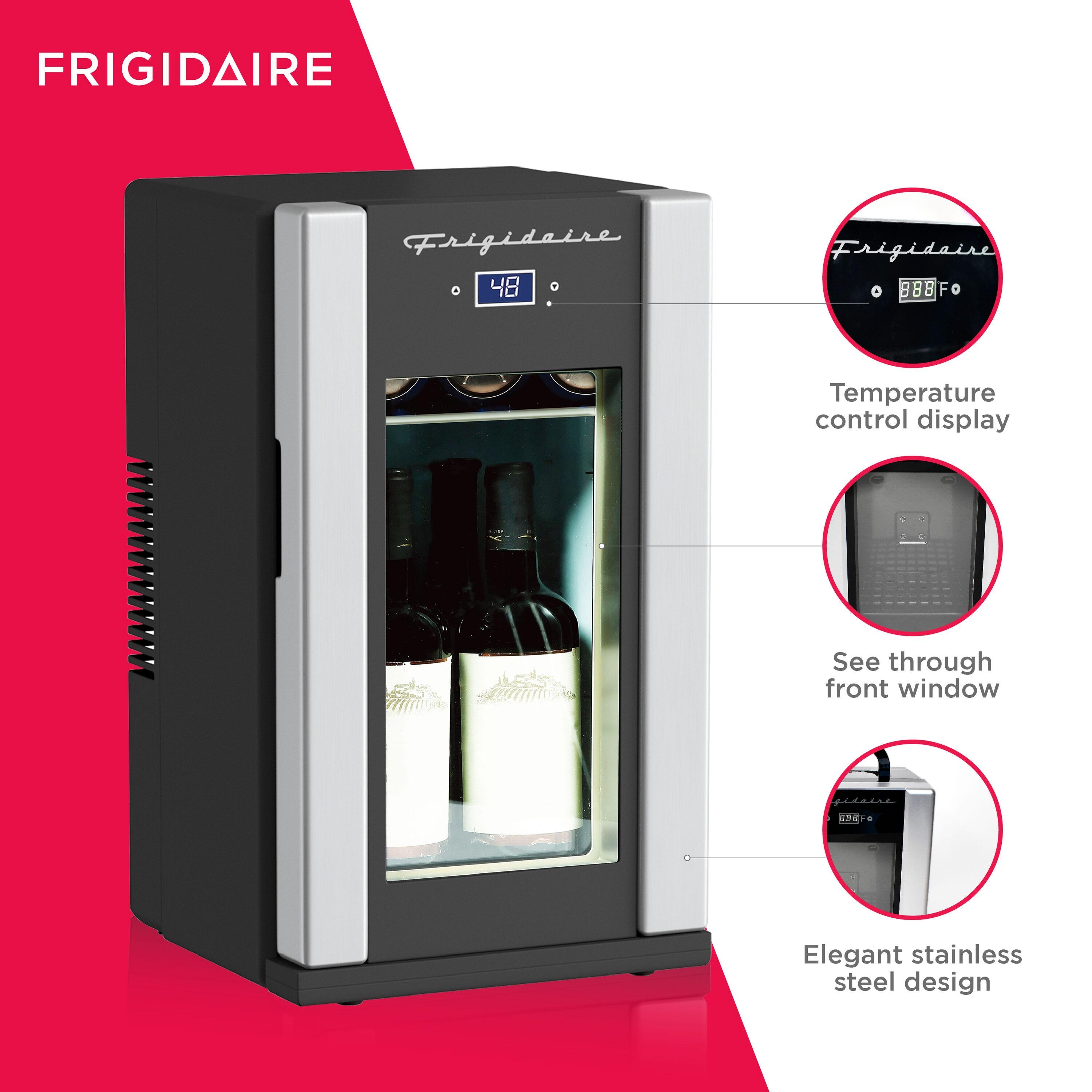 Frigidaire FRIGIDAIRE 18 Can OR 4 Wine Bottle Retro Beverage Fridge, Temperature Control, Thermoelectric