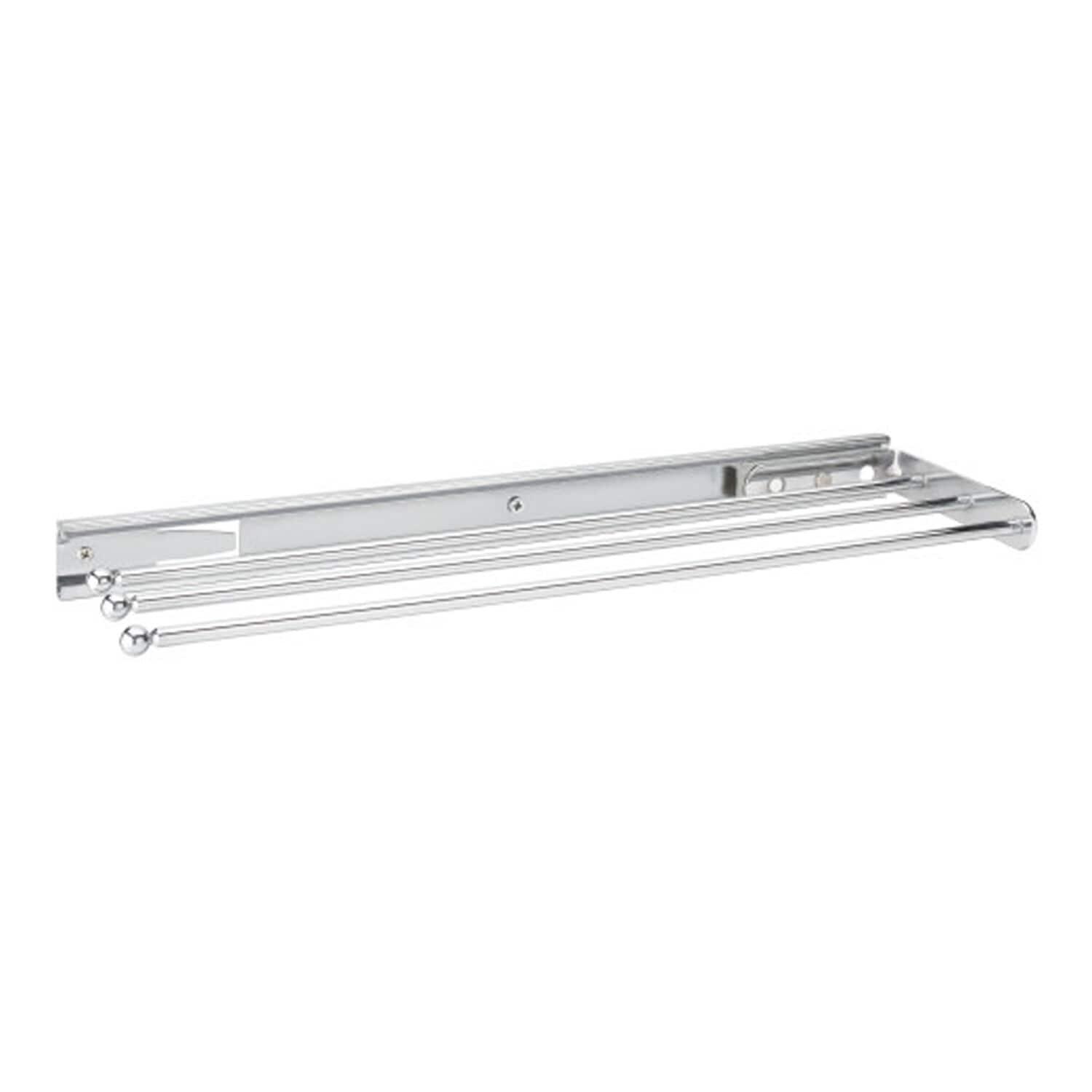 Rev-A-Shelf Rev-A-Shelf Pullout Dish Towel Bar Under Kitchen Cabinet 3 Prong, White 563-47 C