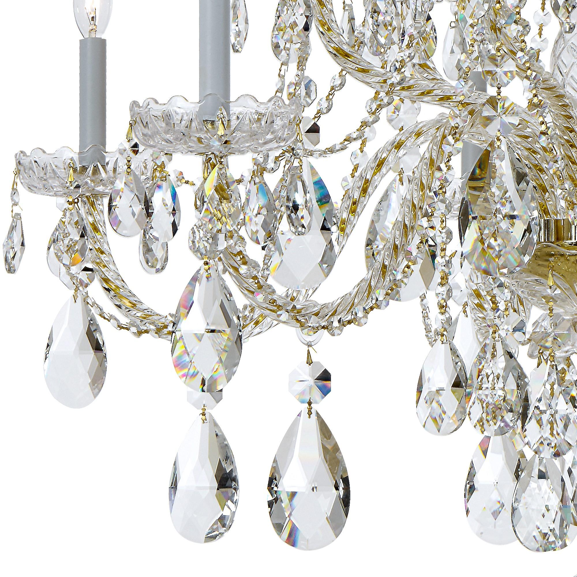 Crystorama Lighting - 12 Light Chandelier - Chandelier - Crystal - Six Light