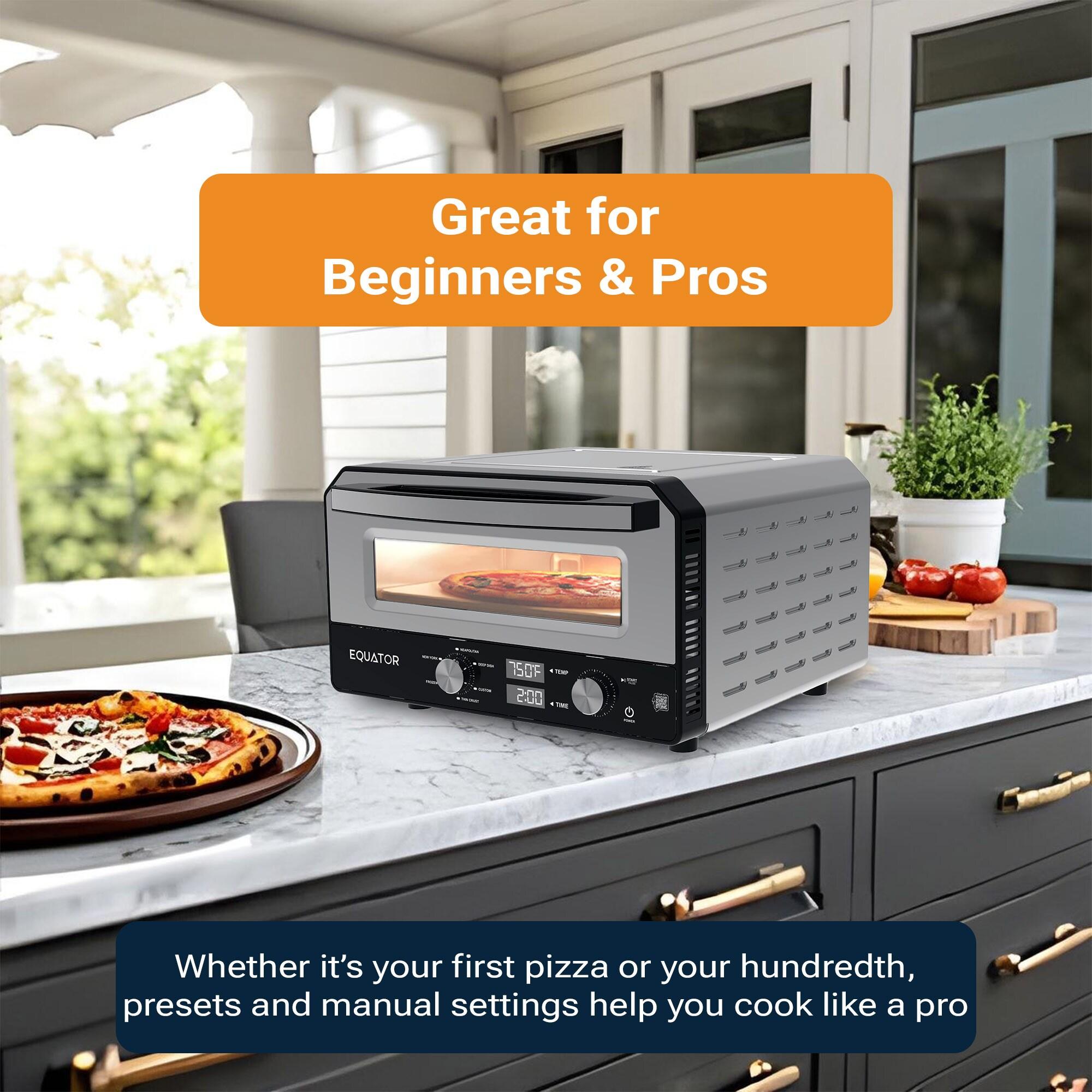 Equator Advanced Appliances Equator ELECTRIC PIZZA OVEN Multi Program w/ Baking Stone Countertop 0.5cf 110V | Wayfair
