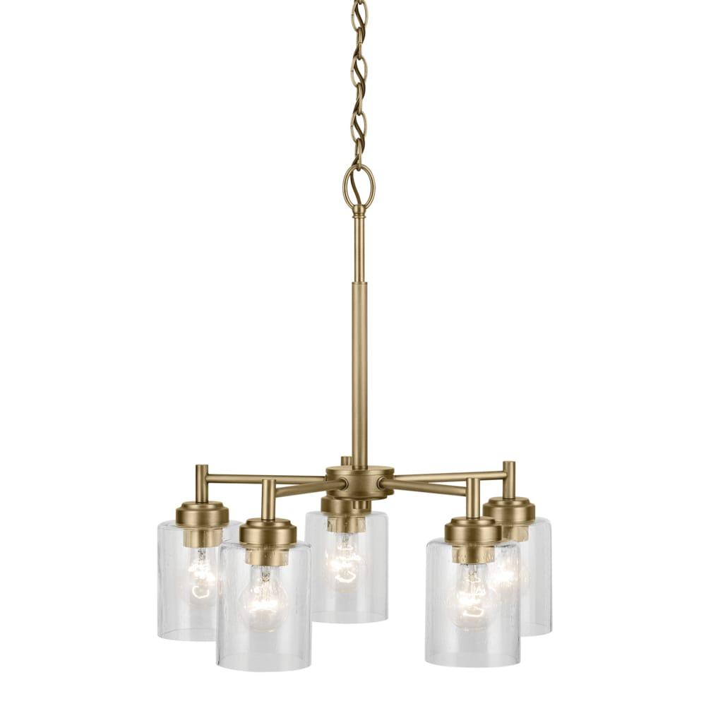 Kichler Lighting Winslow 5 - Light Chandelier in  Natural Brass