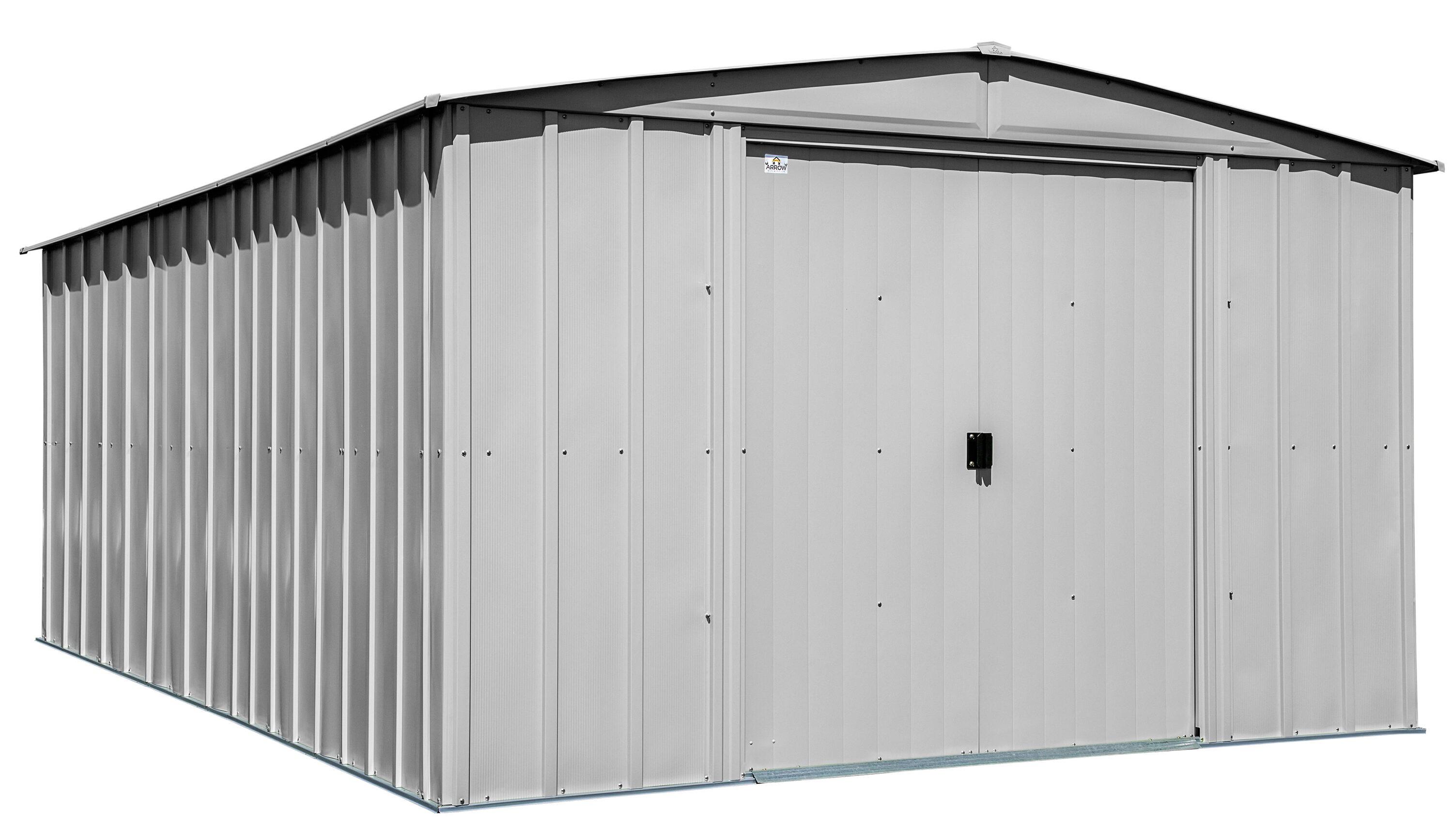 Arrow 10 ft. W x 13 ft. 5 in. D Steel Vertical Storage Shed