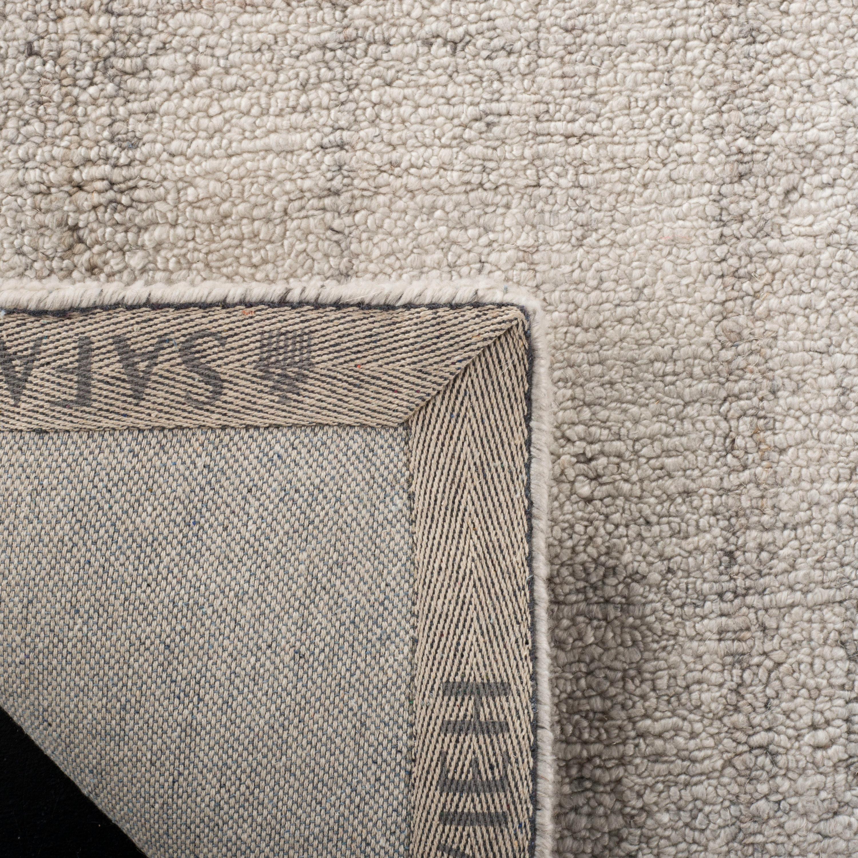 Abstract ABT141 Handmade Indoor Runner - Light Grey - 2'-3"x20' - Safavieh