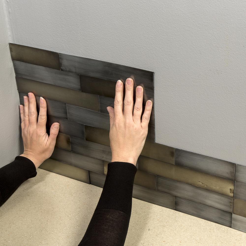 Metal Peel and Stick Mosaic Tile