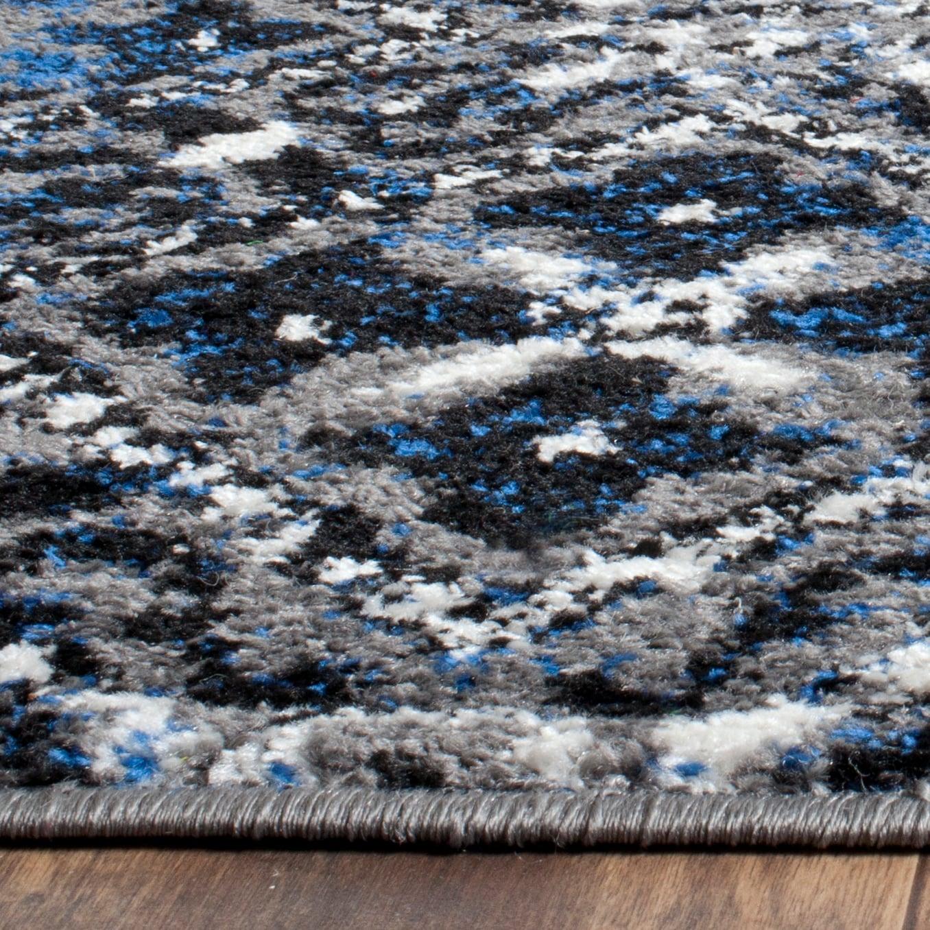 Adirondack ADR111 Machine Made Indoor Area Rug - Silver/Multi - 4'x4' - Safavieh