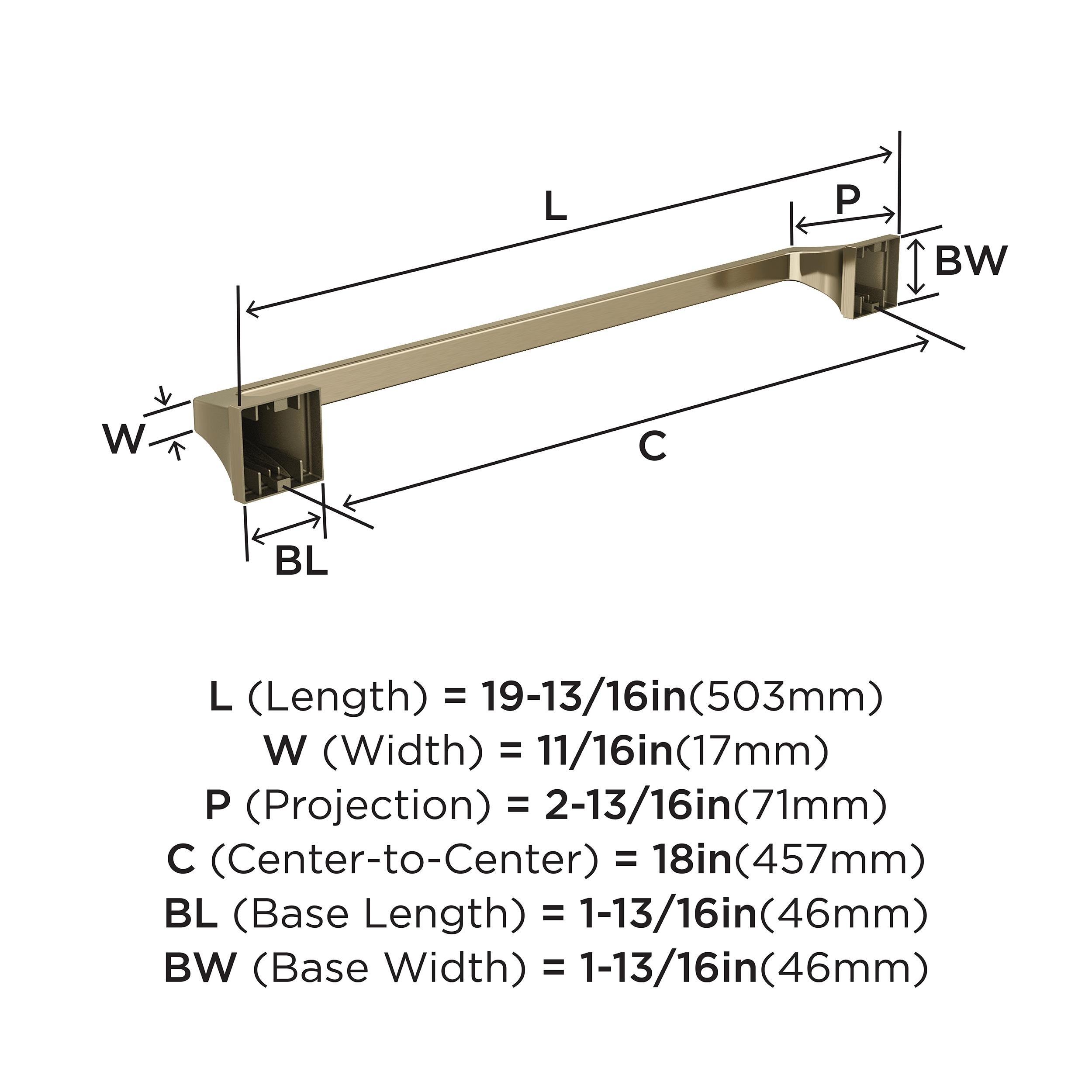 Mulholland 19.81" Wall Mounted Towel Bar